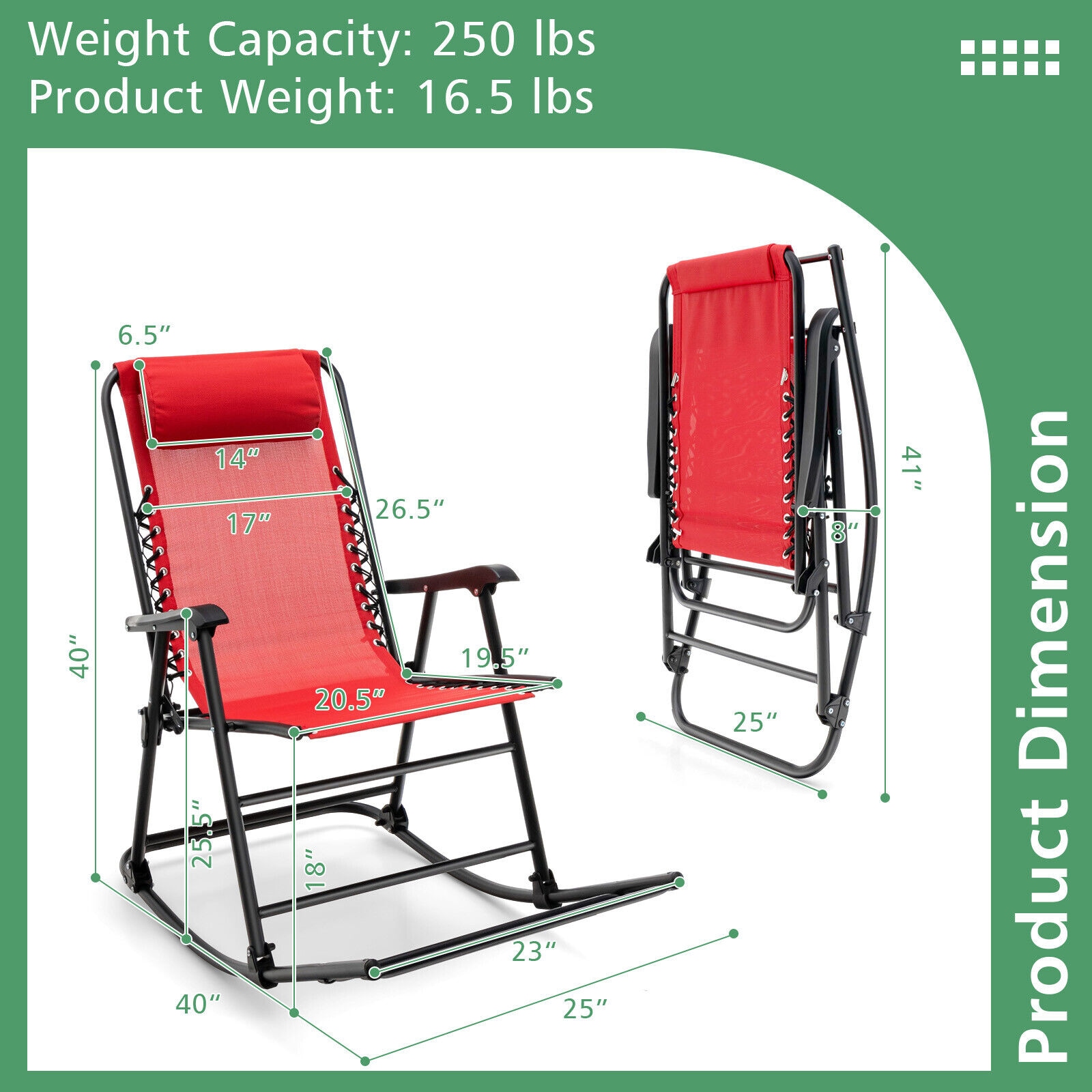 Forclover HYFE-3564RE Patio-Chairs - View #4