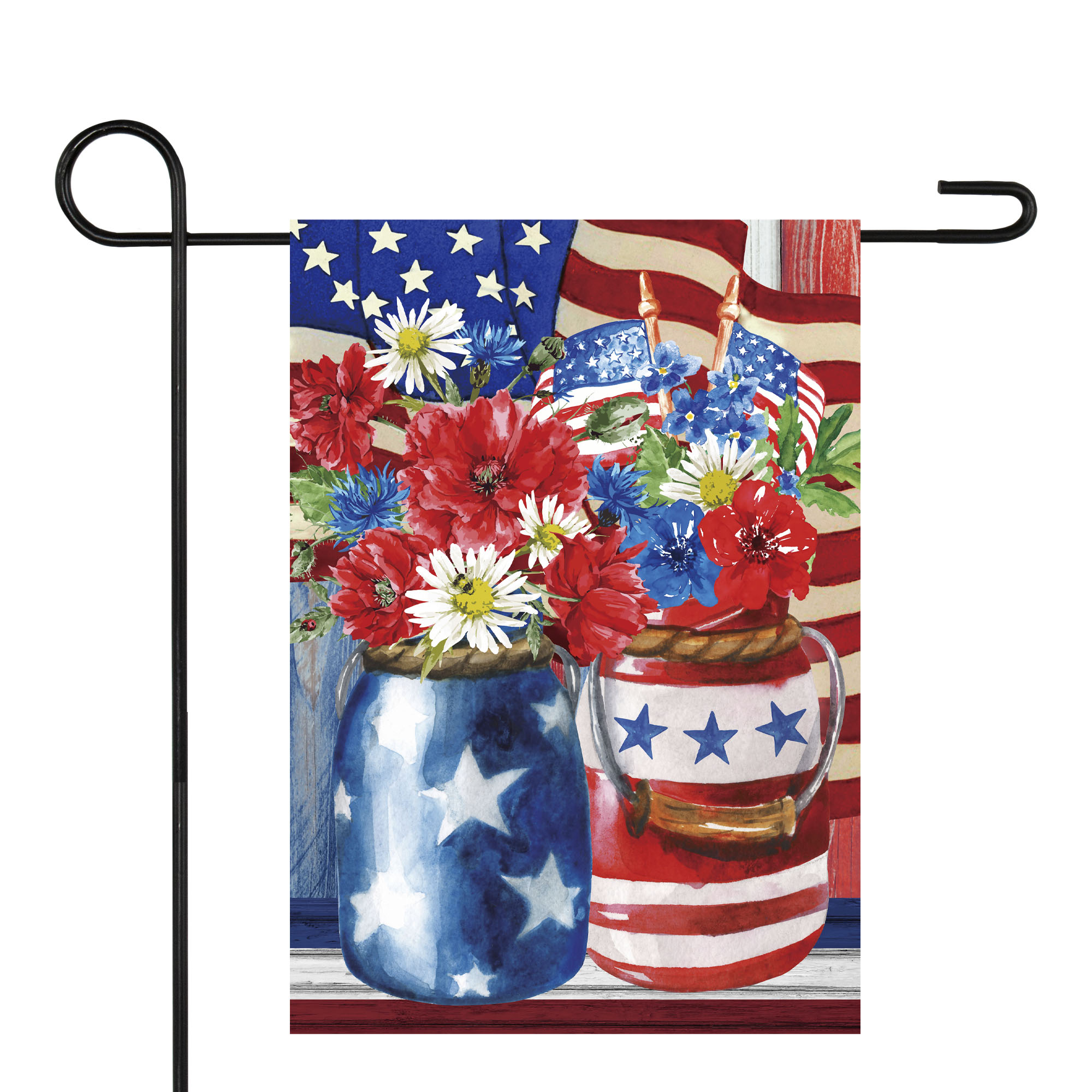 Northlight 35126863 12.5-ft W x 1.5-ft H 4th of July Flag