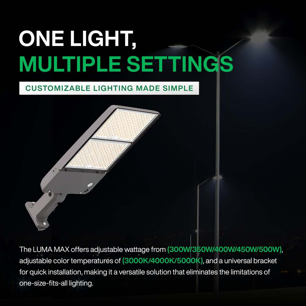 Beyond LED Technology LUMA MAX LED Area Light Adj Watt 300W-350W-400W ...