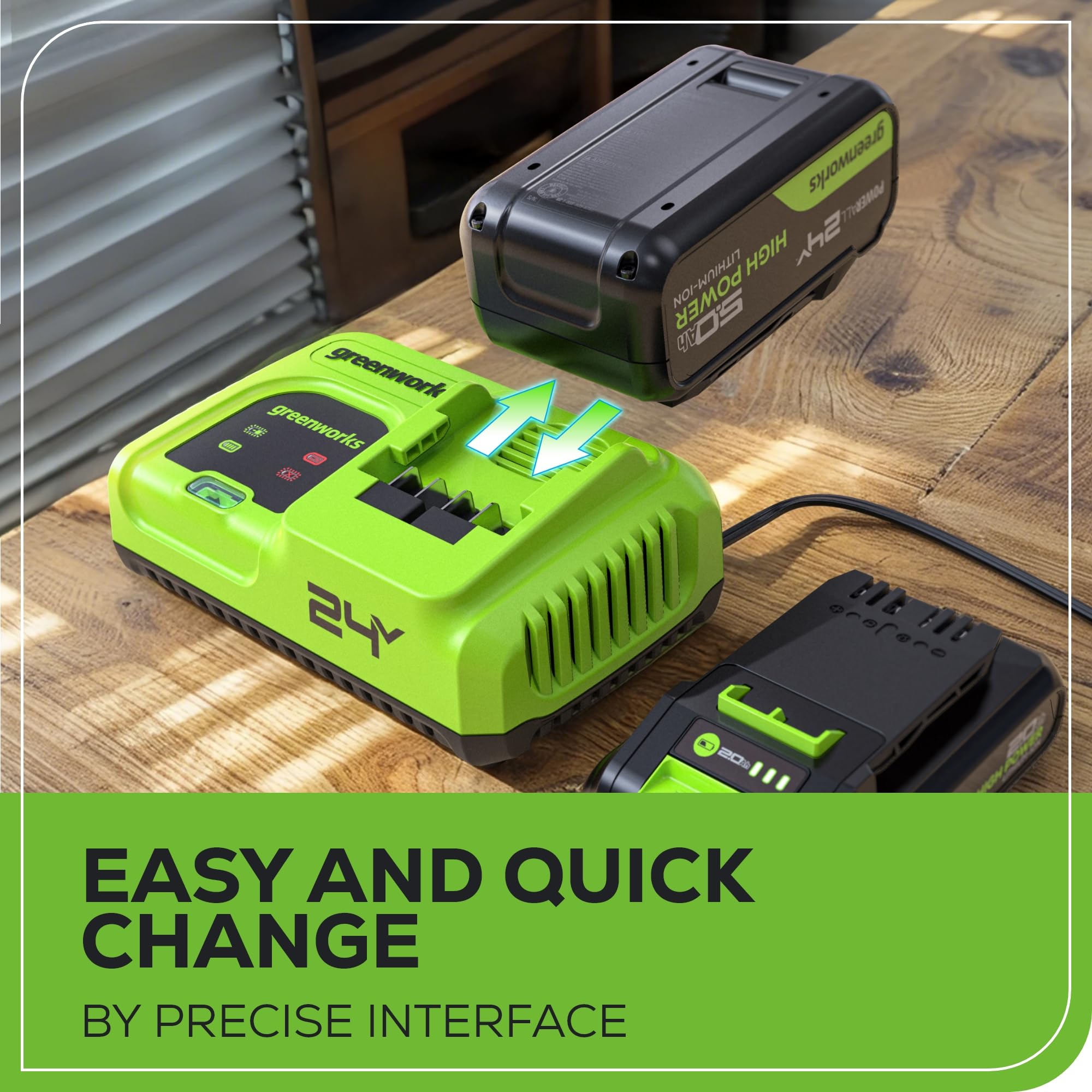 Greenworks CAG80009 Cordless-Ope-Batteries - View #4