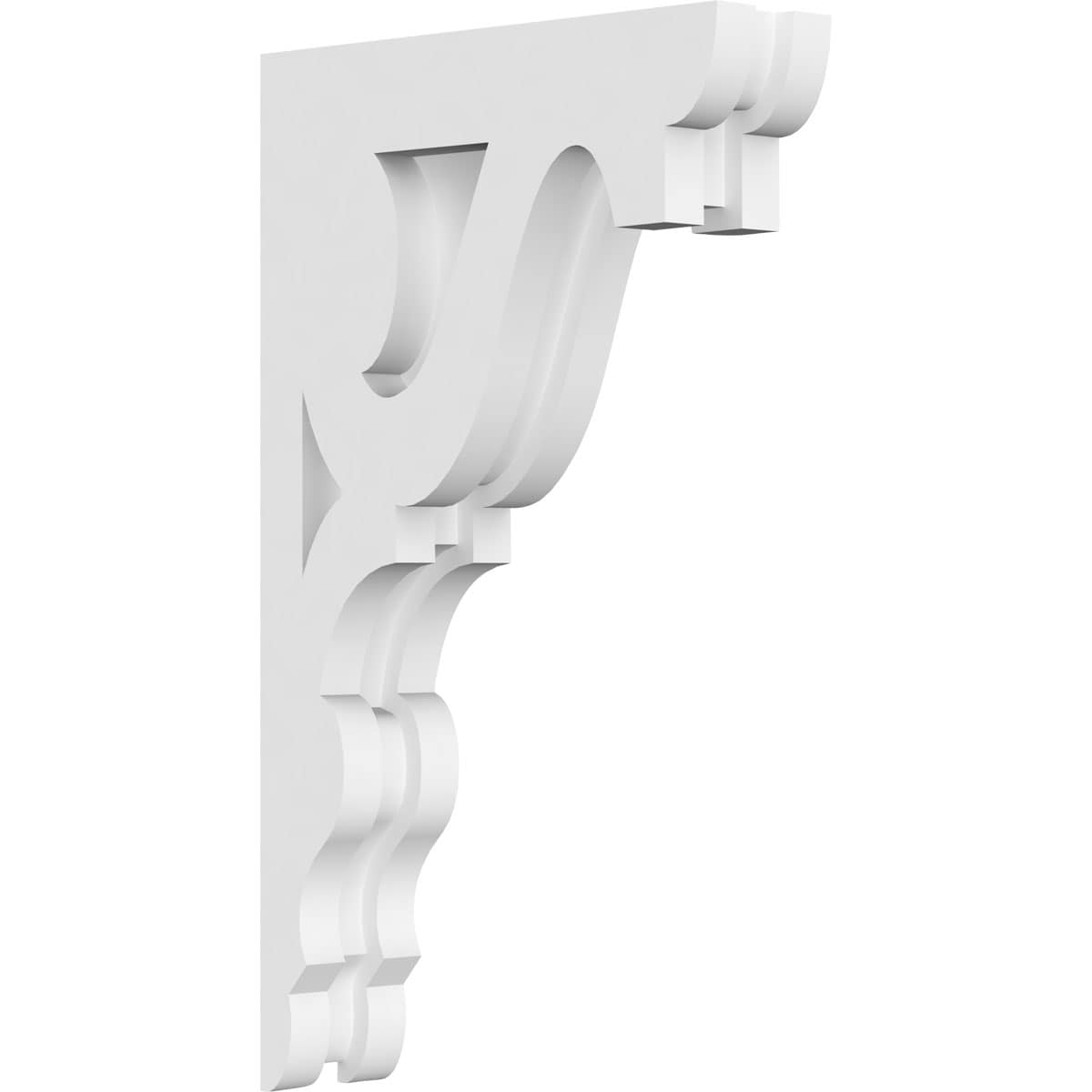 Ekena Millwork CORP01X07X12RB 1.875-in x 7-in x 12-in Robin Unfinished White PVC Paintable Corbel
