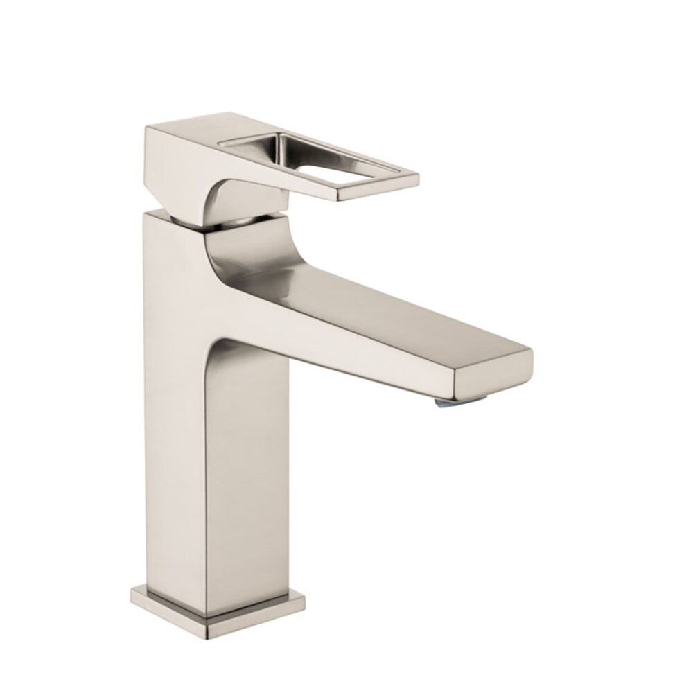 Hansgrohe 74510821 Metropol Brushed Nickel Single hole 1-handle WaterSense Low-arc Residential Handle Bathroom Sink Faucet
