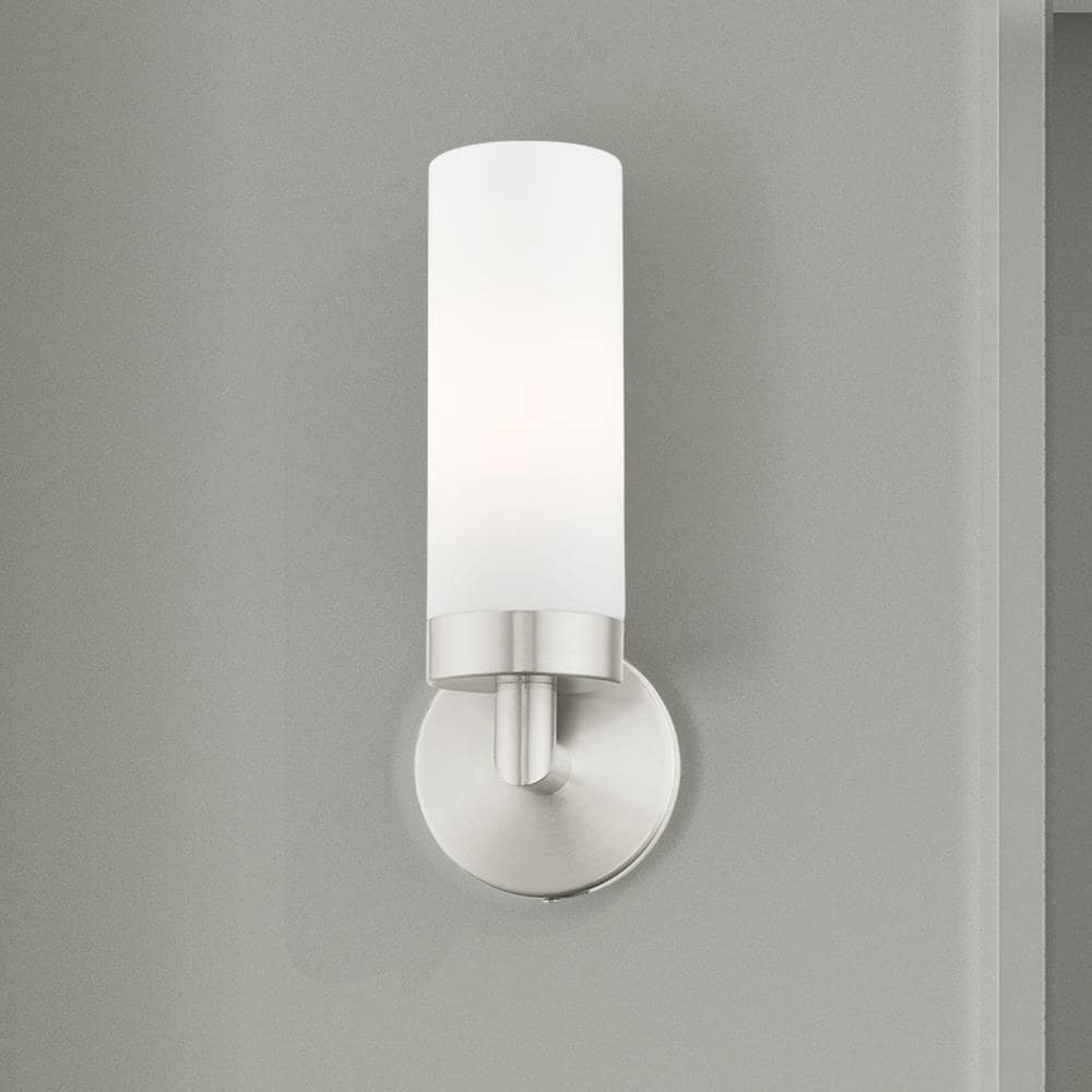 Aero 11.75'' Brushed Nickel Contemporary Dimmable Wall Sconce