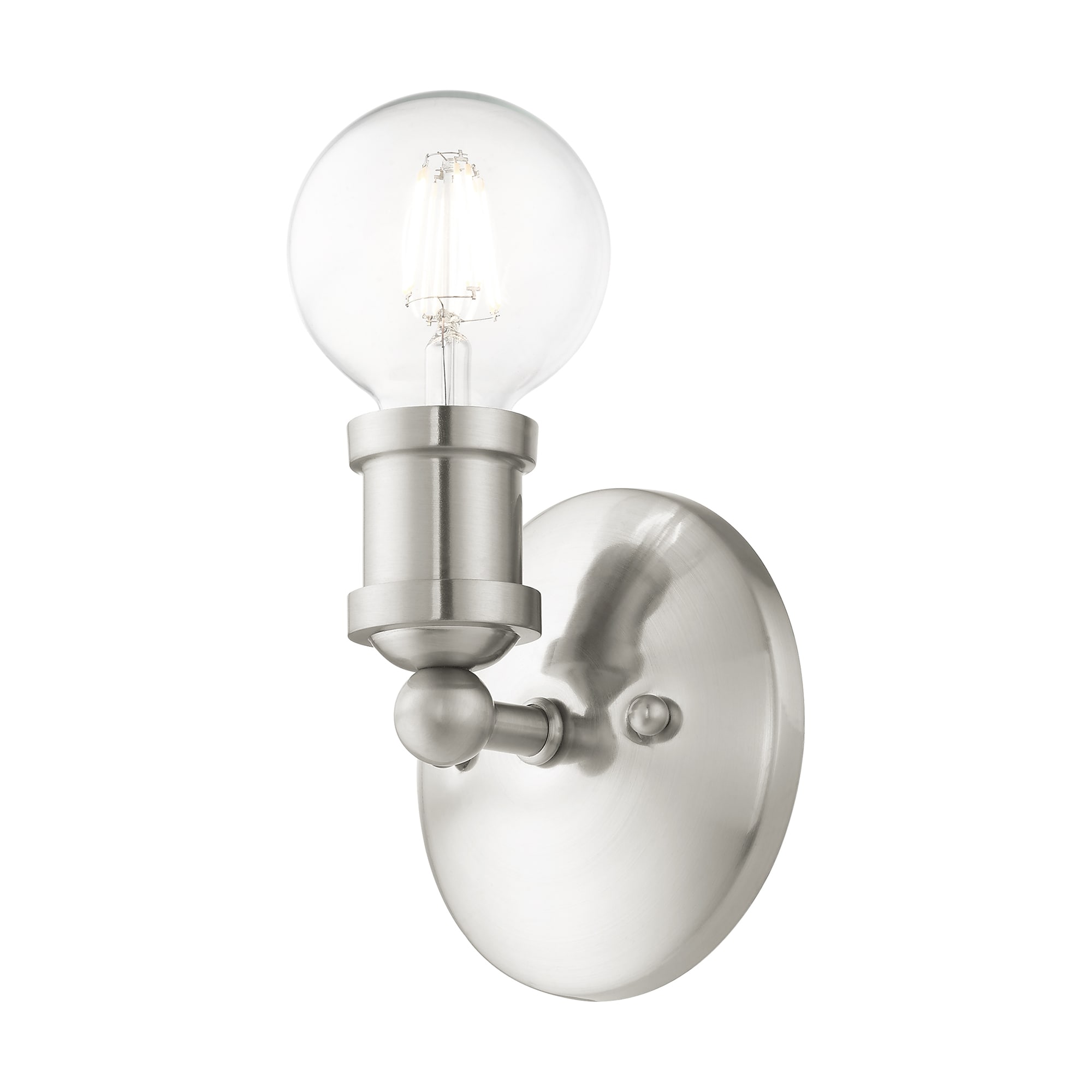 Lansdale Brushed Nickel 5'' Contemporary Single-Light Vanity Sconce