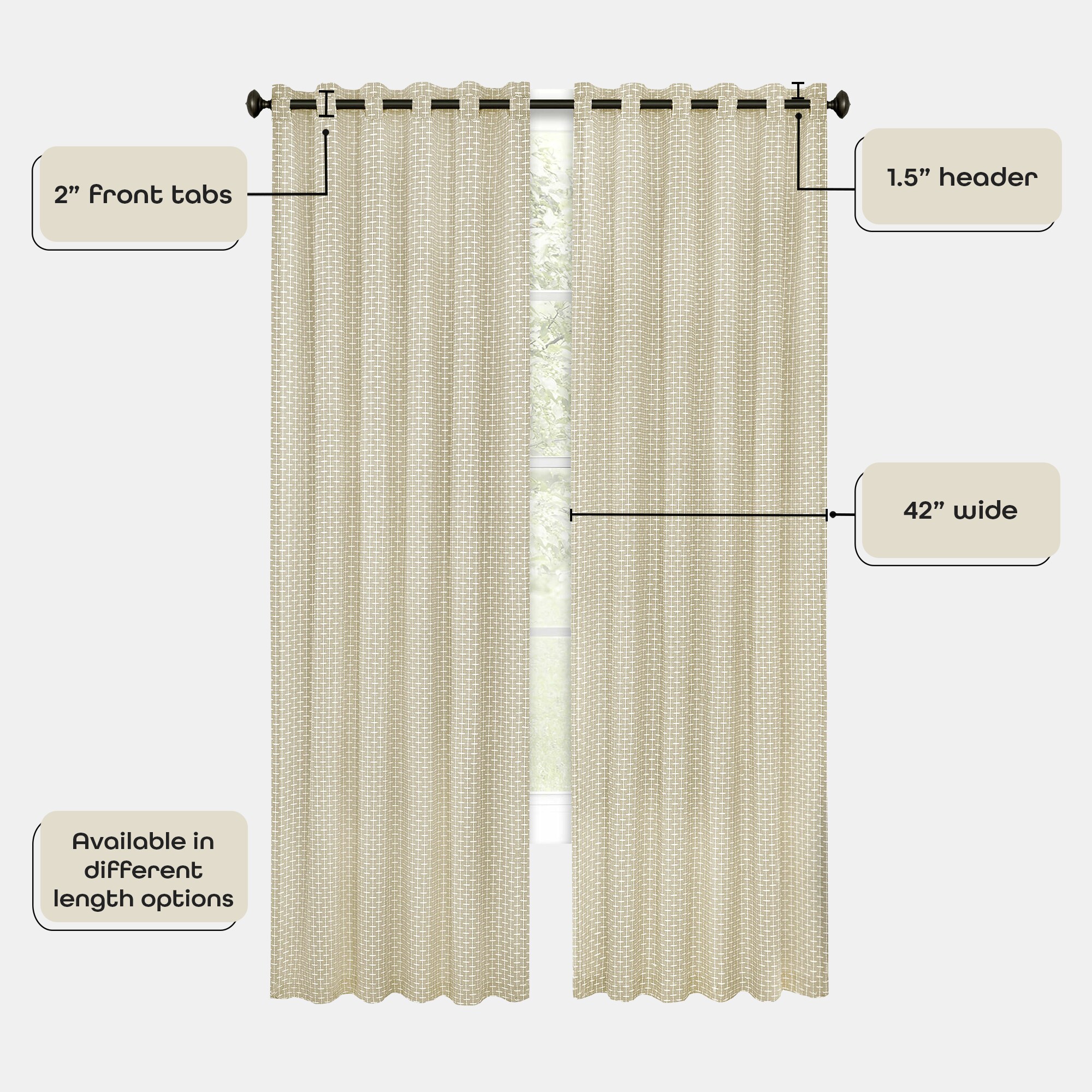 Energy Efficient Grommet-Top Homespun Insulated Curtains