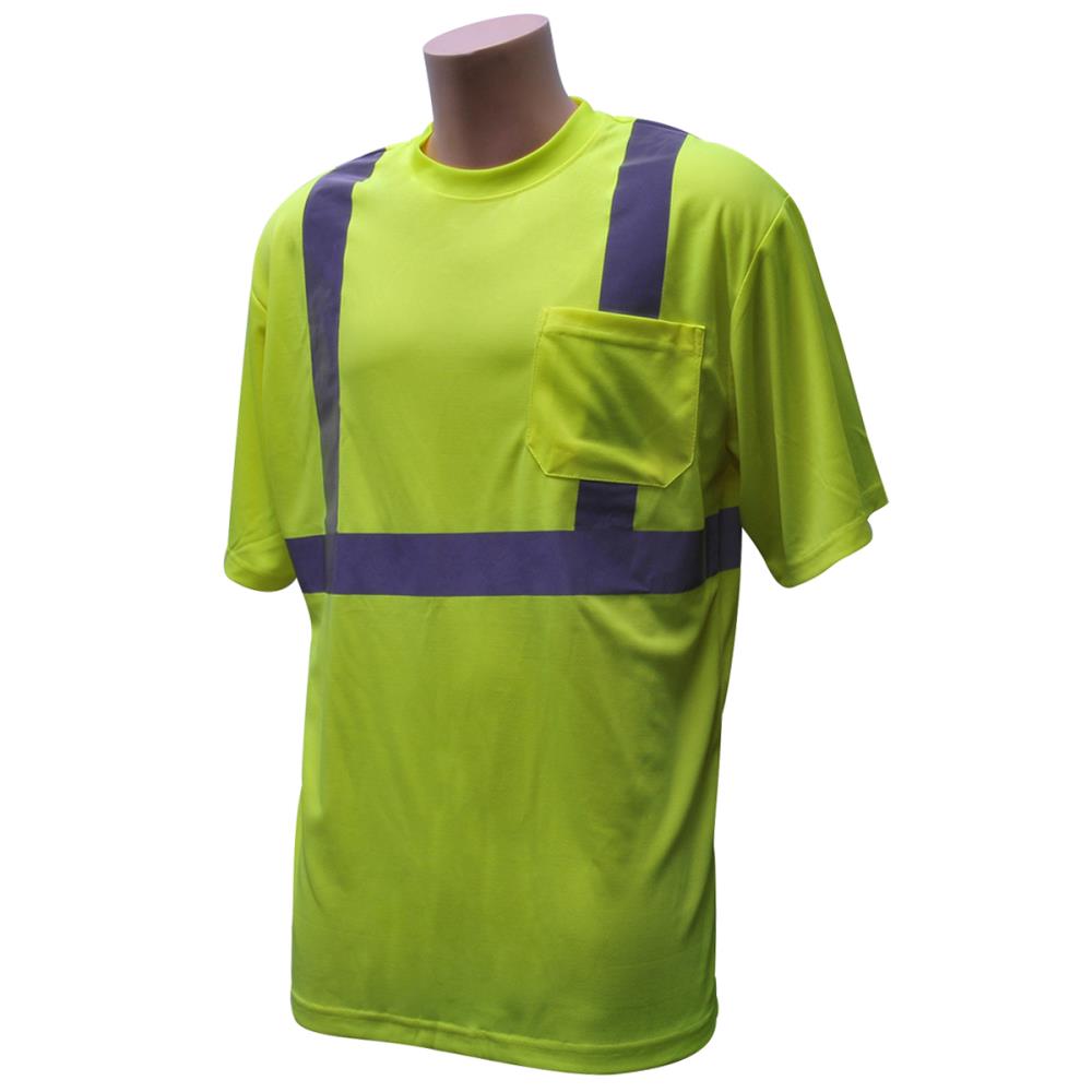 Shield Safety Vest, Reflective Vest, Fluorescent Yellow, 3X-Large, 25 Pack  