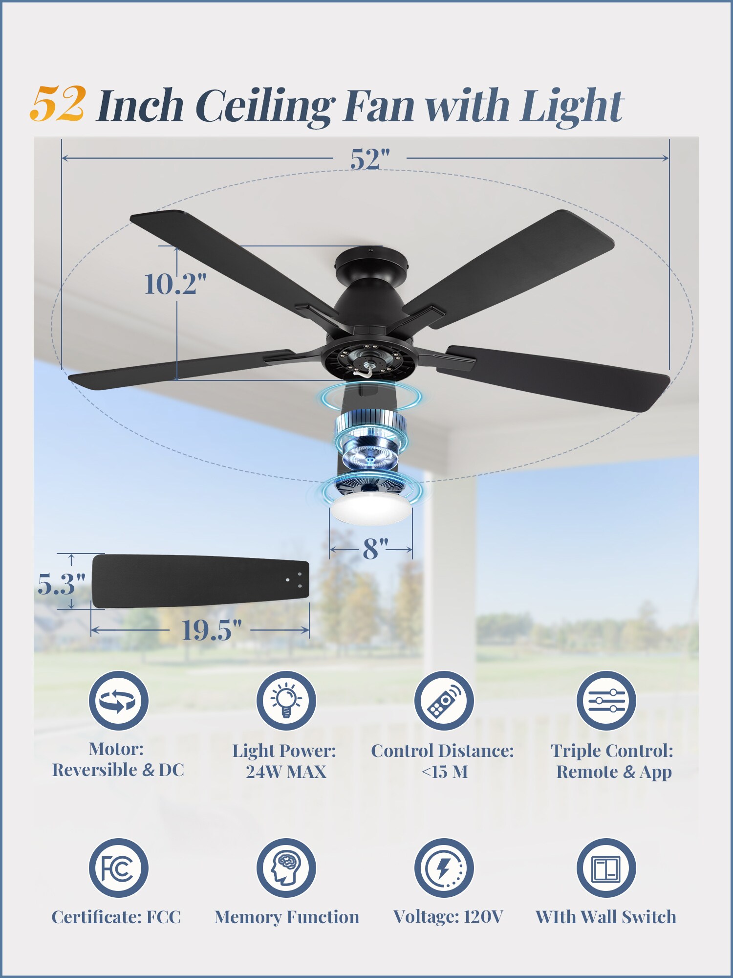 ZMISHIBO F-LY52BK-1X01LS Ceiling-Fans - View #4