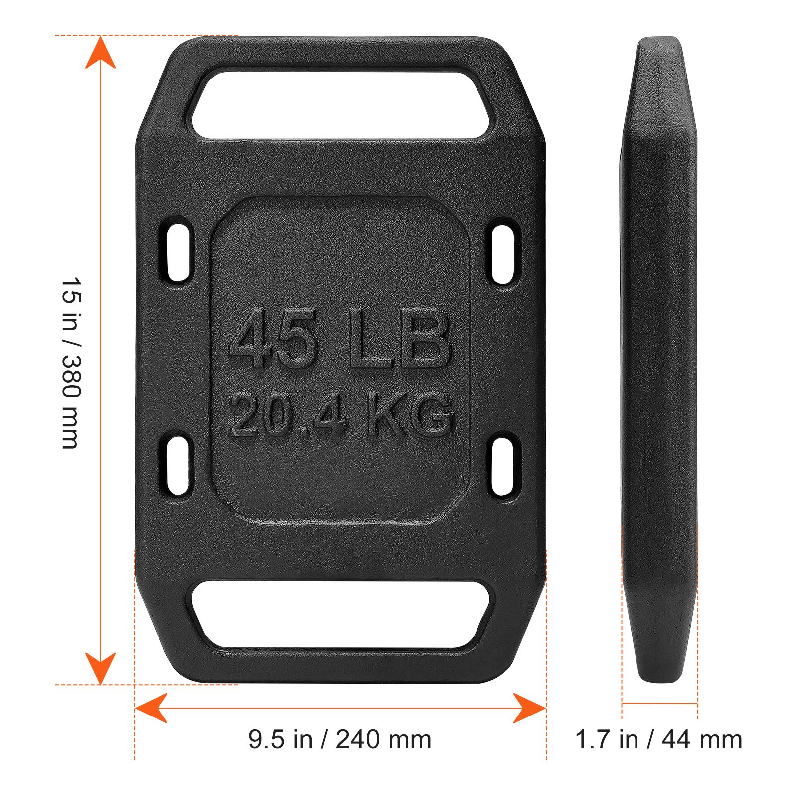 Redliro ZTBPBDP45LBSS9P8FV0 Barbells-Weight-Bars-Plates - View #8