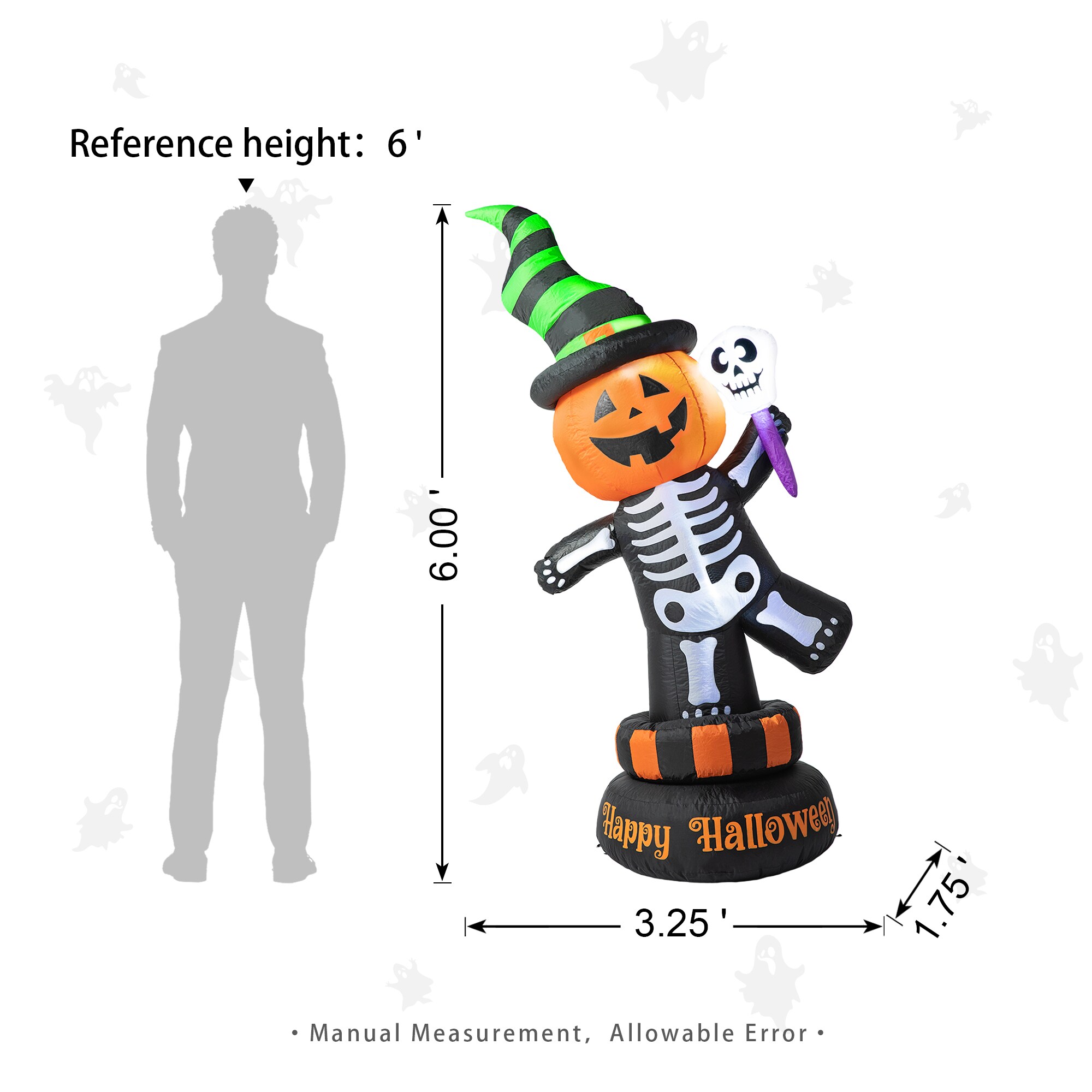 Glitzhome 2006400008 Outdoor-Halloween-Decor - View #4