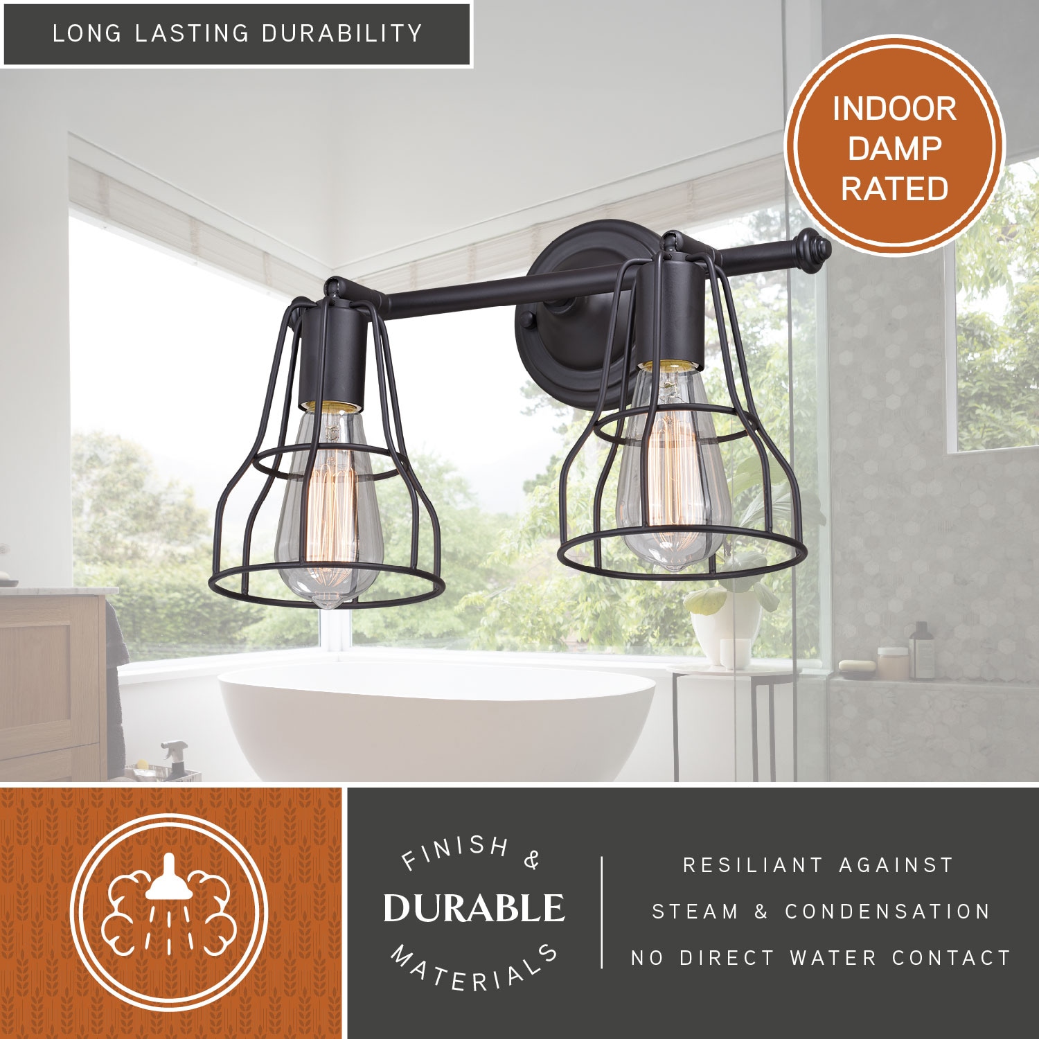 Urban Loft 14'' Bronze Adjustable Bell-Shaped Vanity Light