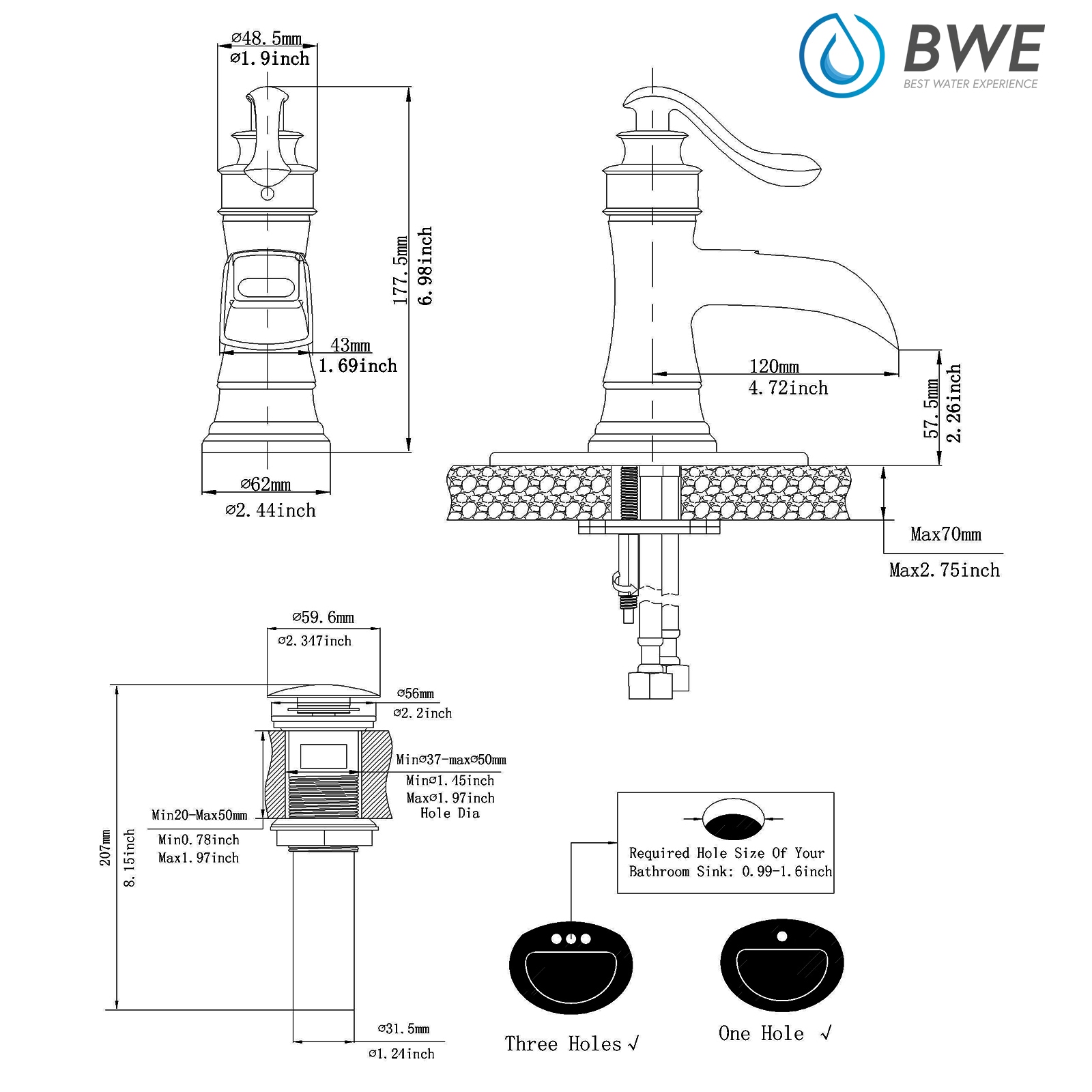 BWE A-96556-GB Lavatory-Faucets - View #9