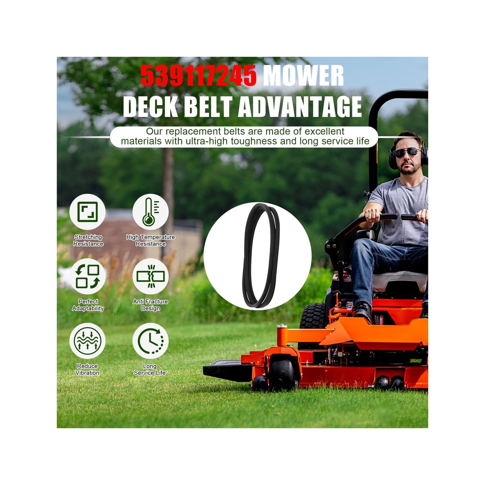 JVFCXXV LJV0806C191 Riding-Mower-Belts - View #4