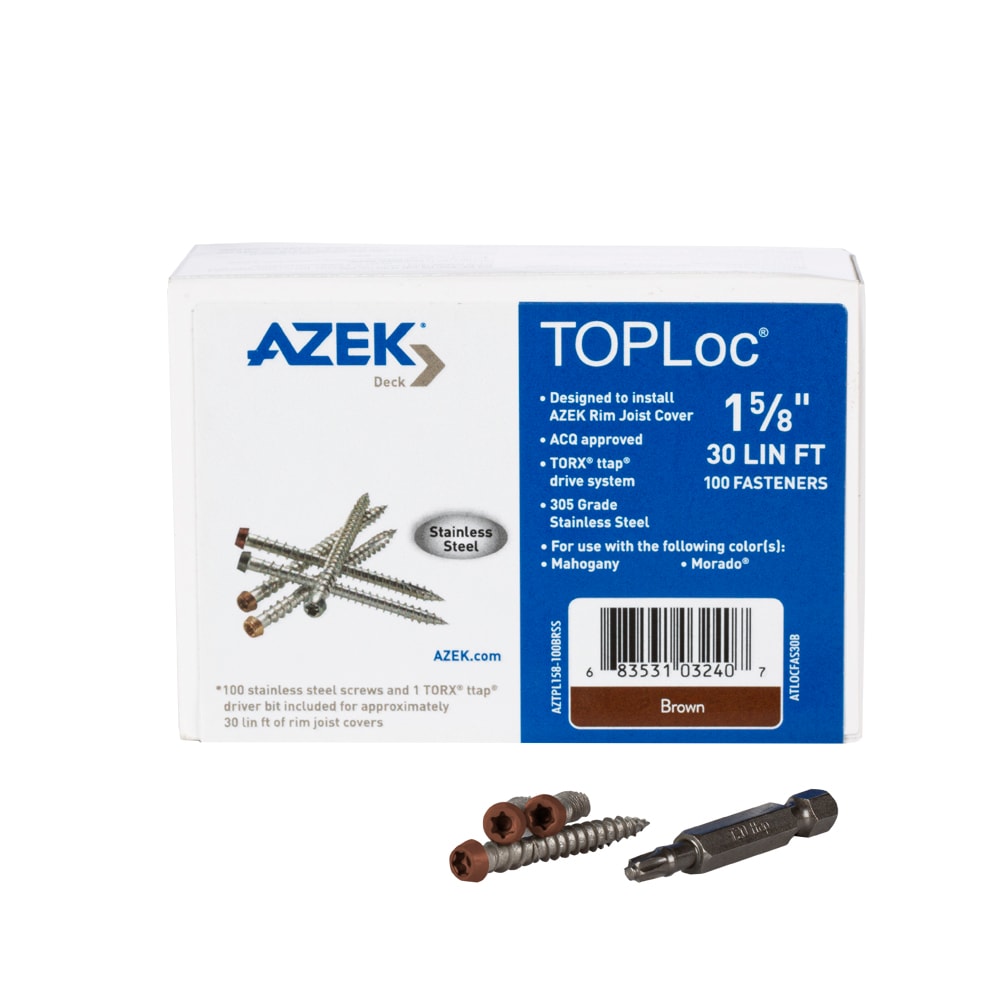 TimberTech ATLOCFAS30B #10 x 1-5/8-in Composite Deck Screws ( 100 -Per Box )