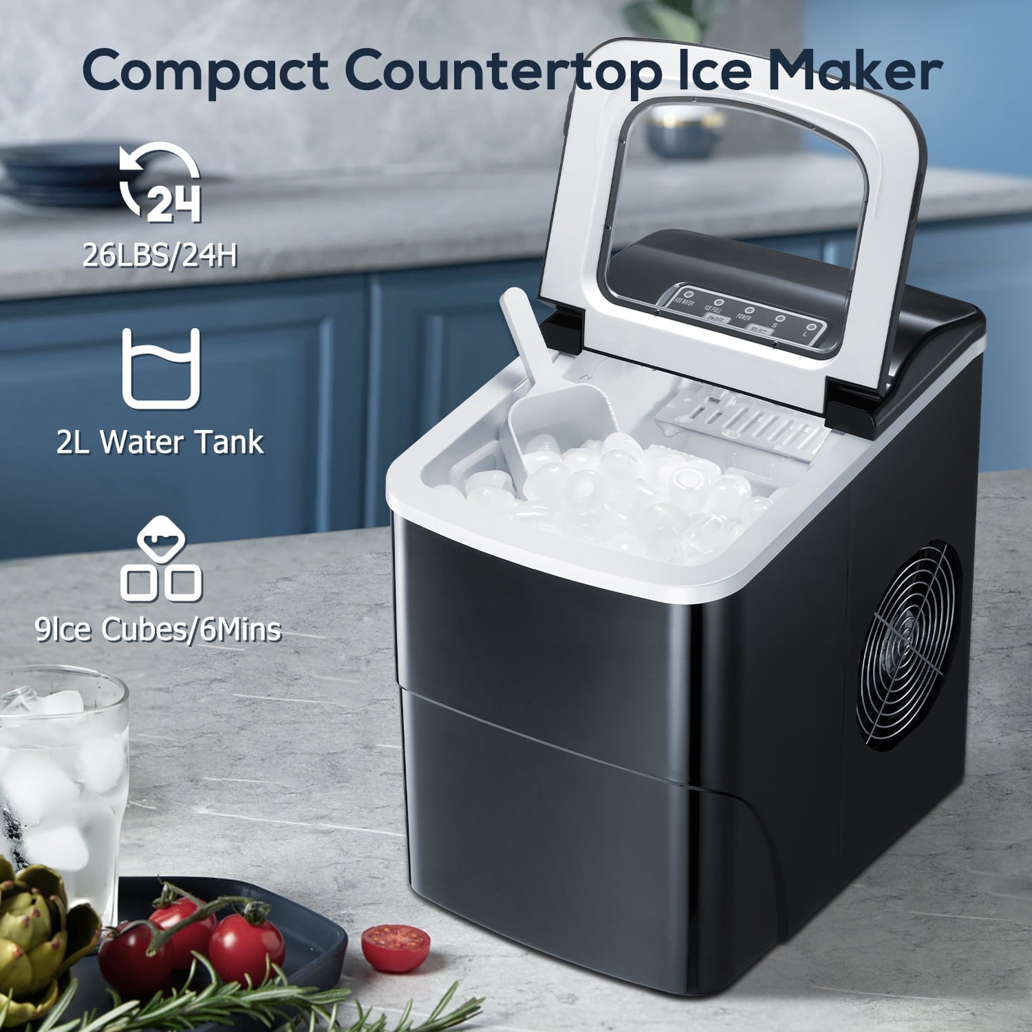 COWSAR Z5876-BLACK Ice-Makers - View #7