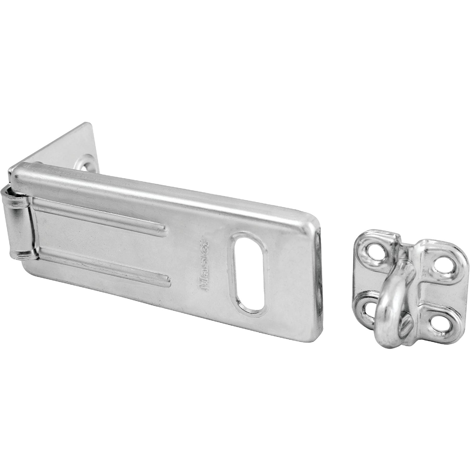 Master Lock aster Lock 703D 3-1/2 in Hasp Zinc-Plated Wrought Steel