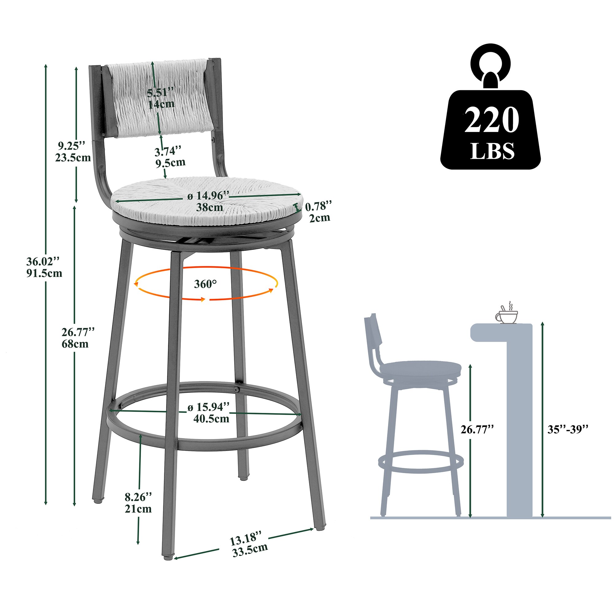 Sumyeg WF-HW65771BL-4-LA Dining-Chairs - View #8