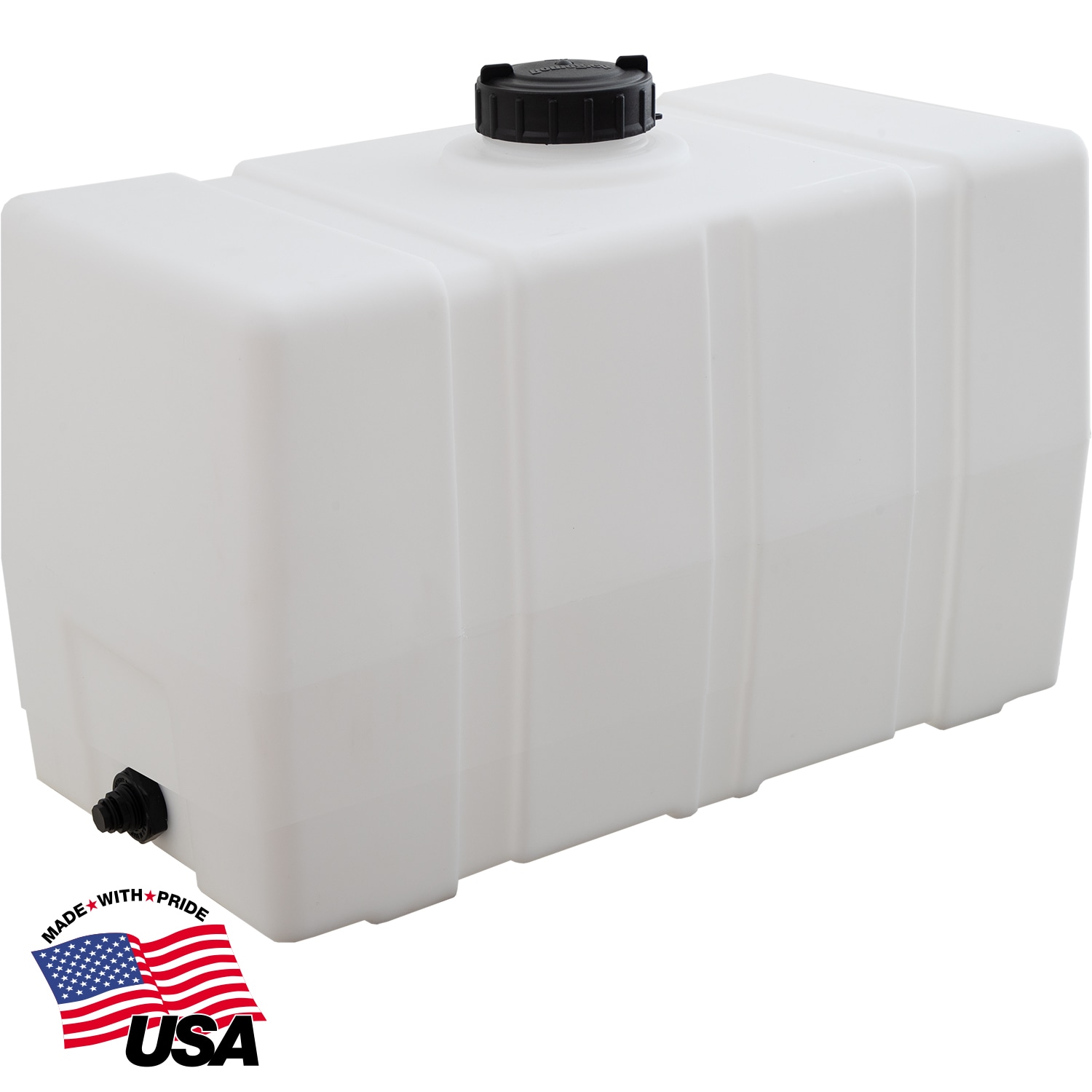 Buyers Products 82123929 100-Gallons Plastic White Water Storage Tank