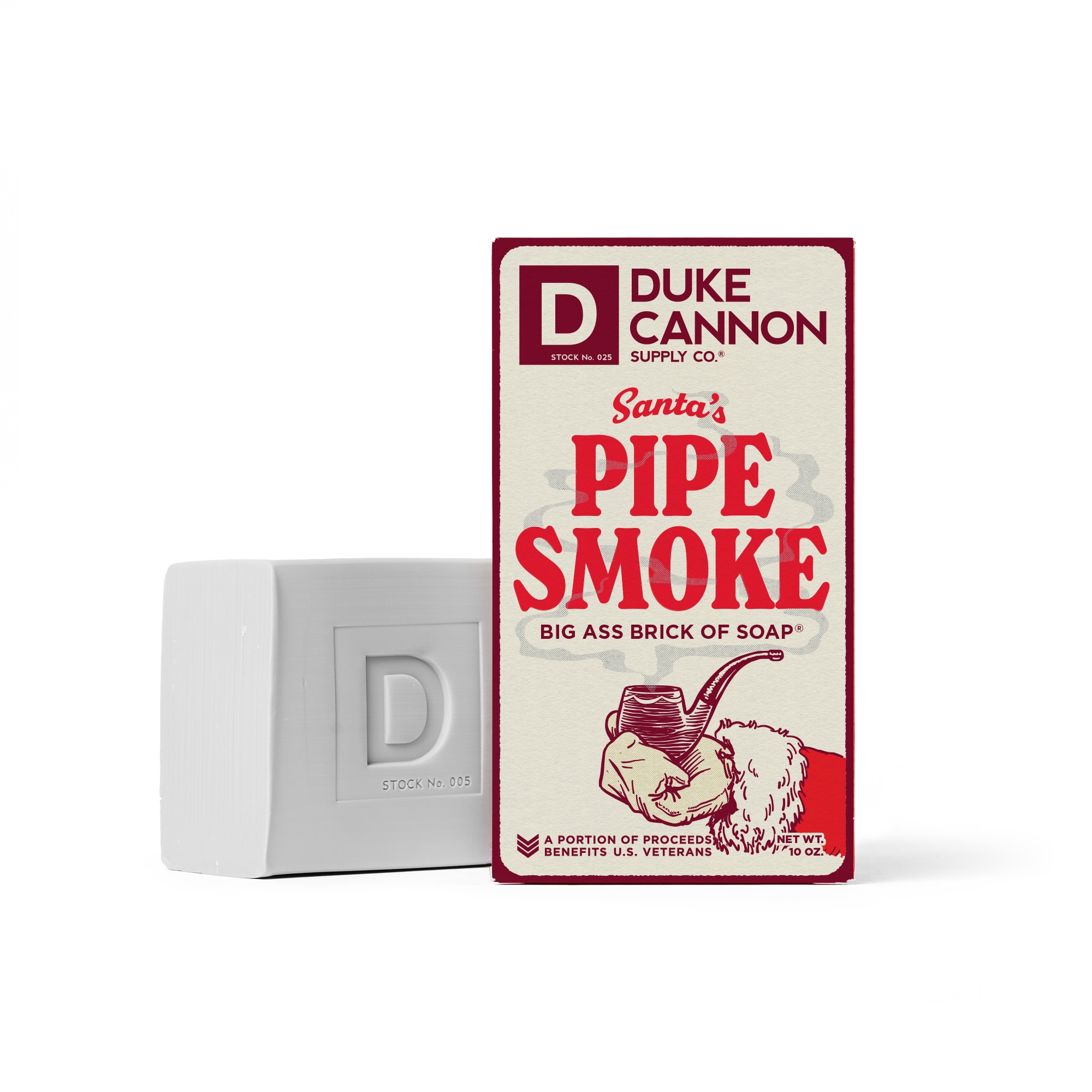 Duke Cannon Supply Co. 01HOLIDAYSANTA Big Brick Of Soap- Santa's Pipe Smoke