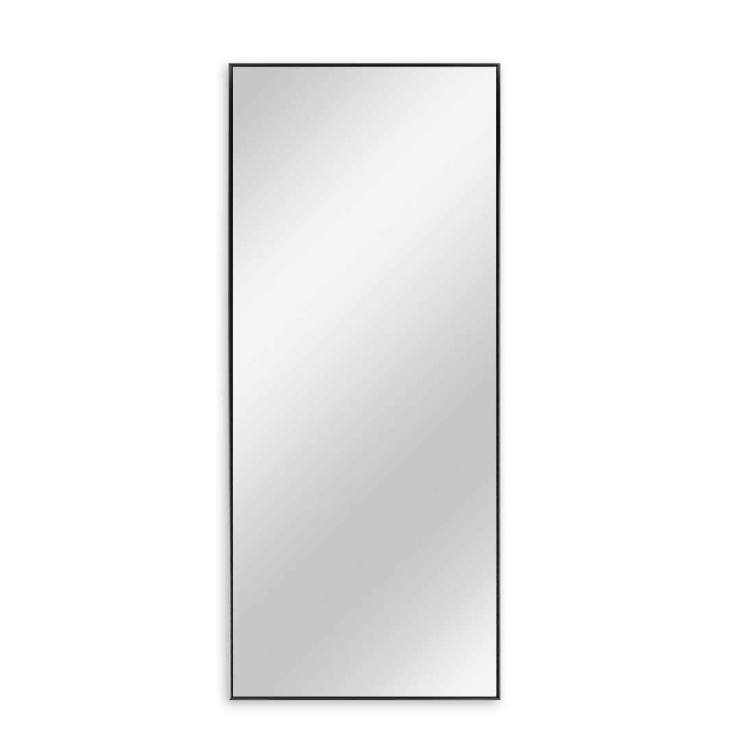HomeRoots 4000397385 23.6-Inches W x 70.9-Inches H Rectangle Black clear Framed Full Length Floor Mirror