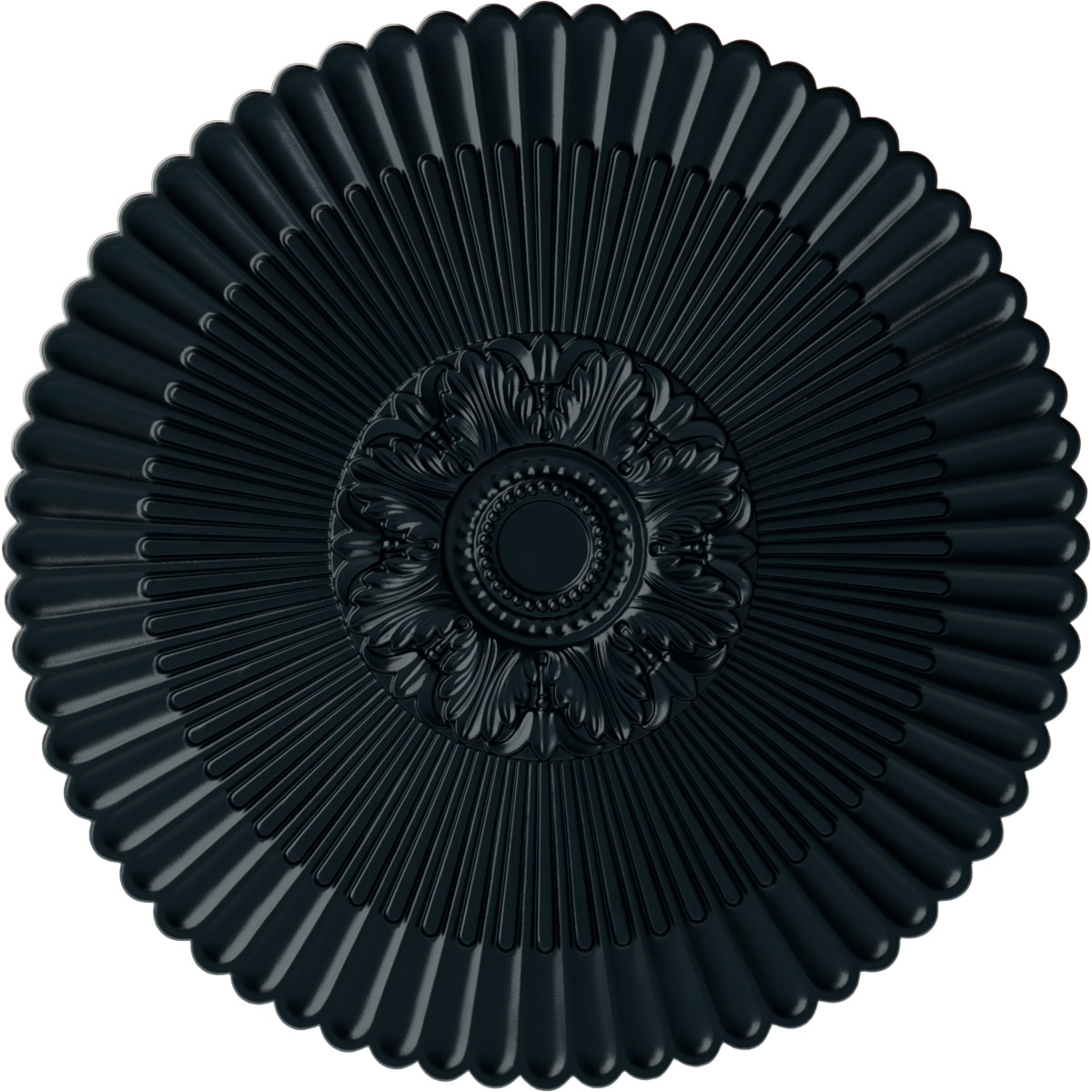 Ekena Millwork CM41NENSF Nexus 41-in W x 41-in L Painted Night Shade Polyurethane Whole Ceiling Medallion