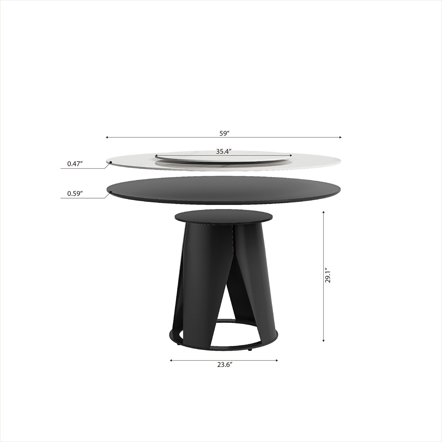 SunJet 3PGONGULN4QN Dining-Tables - View #2