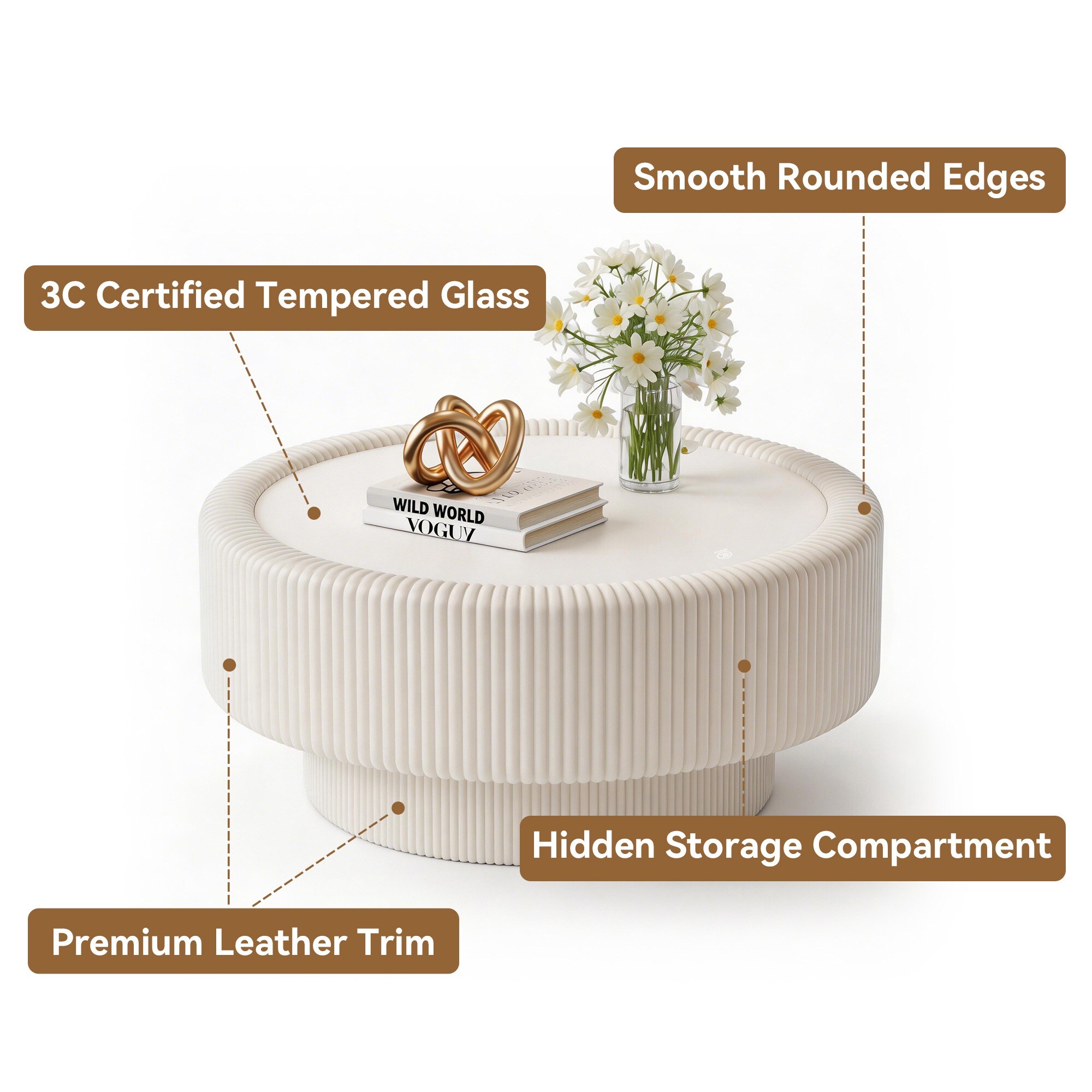 HyperDrop Cart W-W3158P450848 Coffee-Tables - View #5