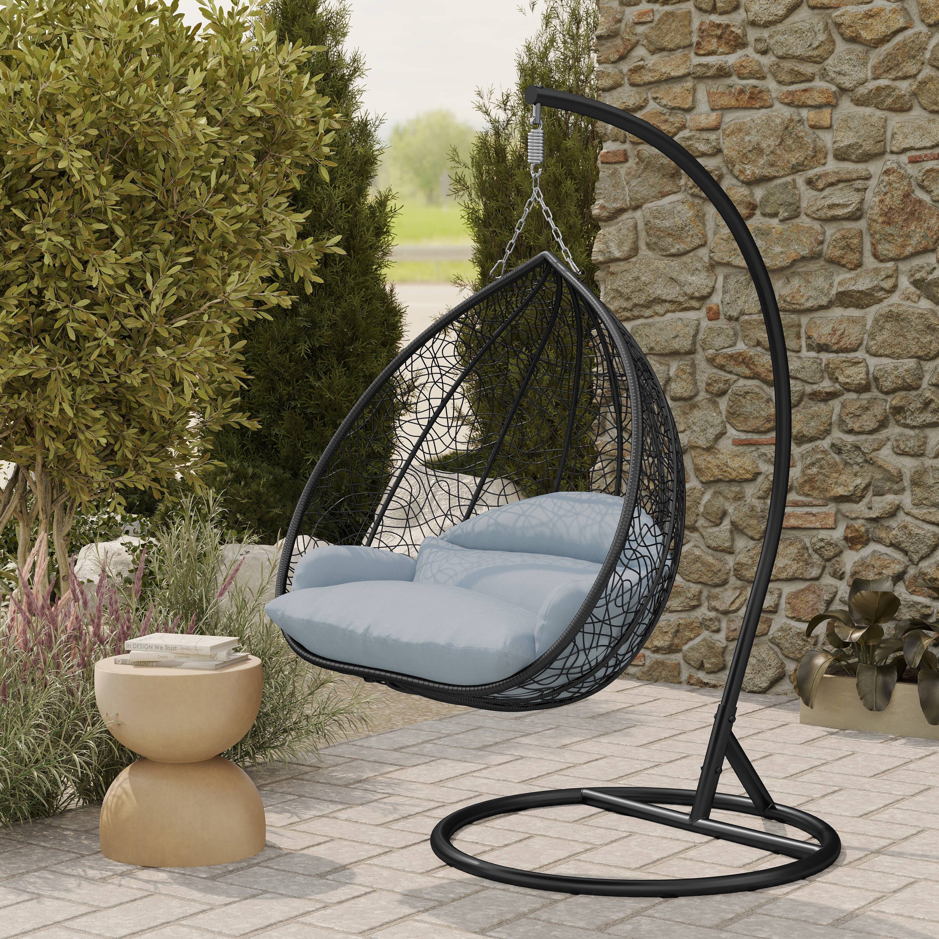Leisuremod RSCBL-57LGR Patio-Chairs - View #6