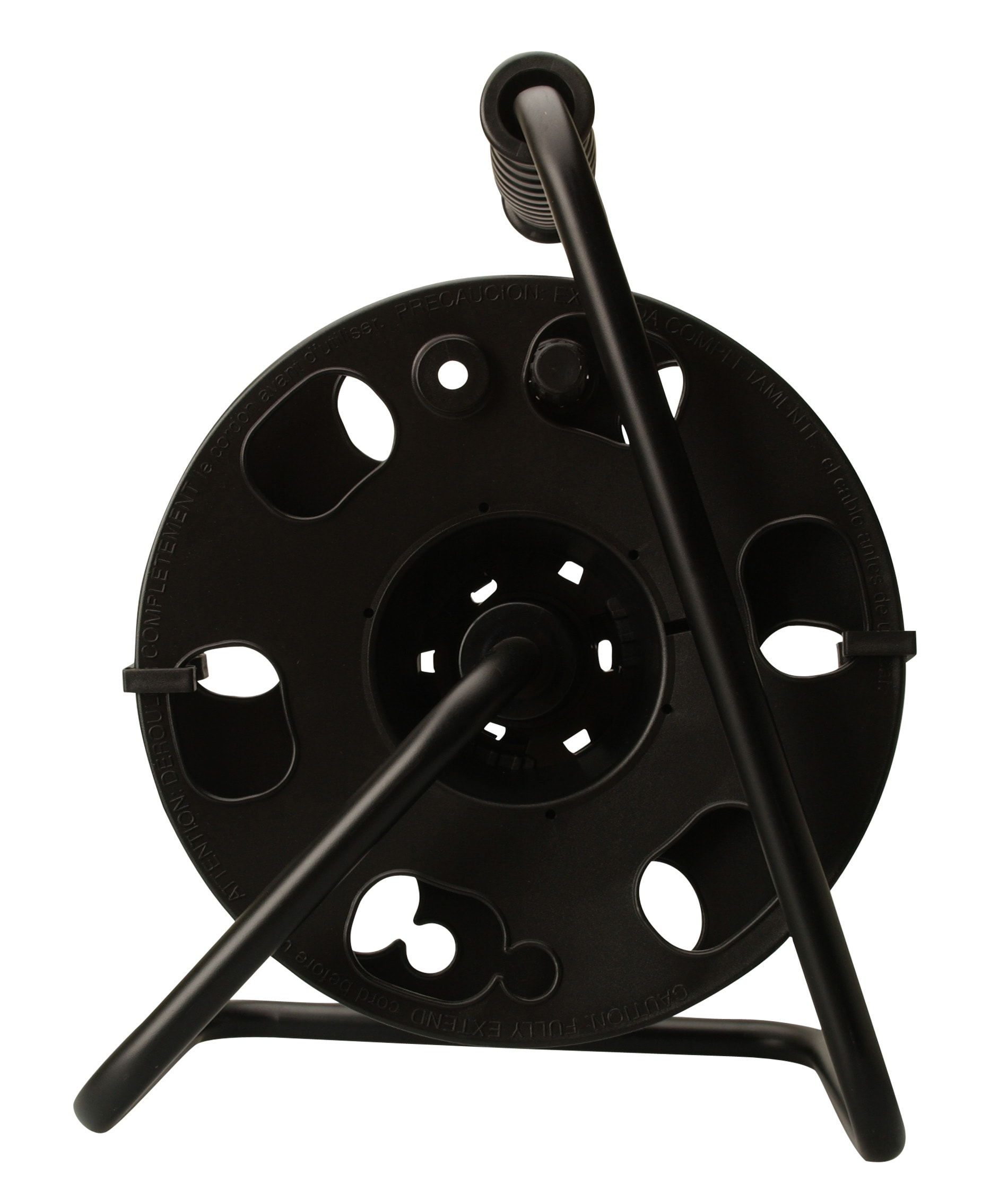Southwire Metal Extension Cord Reel Stand In Black in the