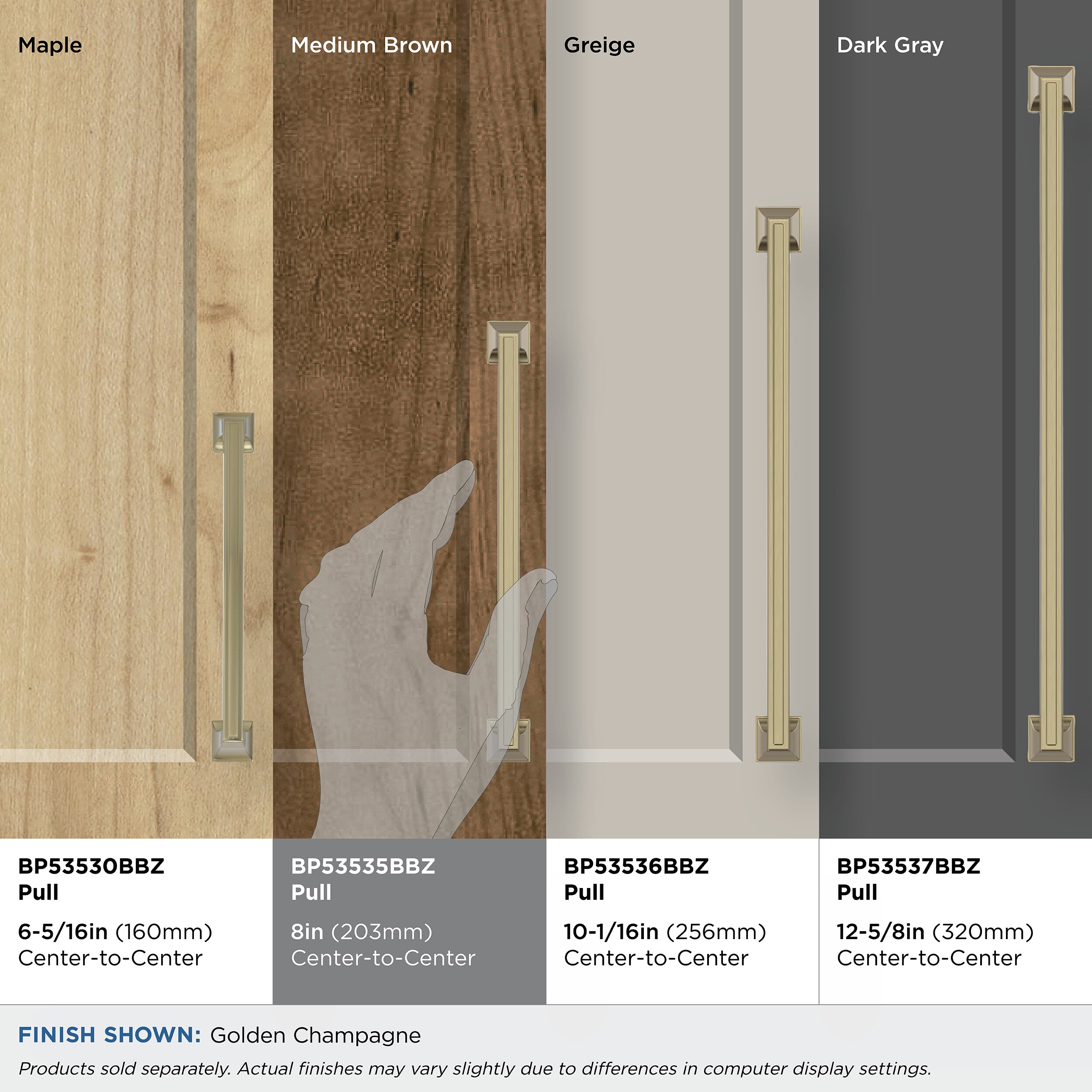 Amerock BP53535BBZ Cabinet-Pulls - View #3