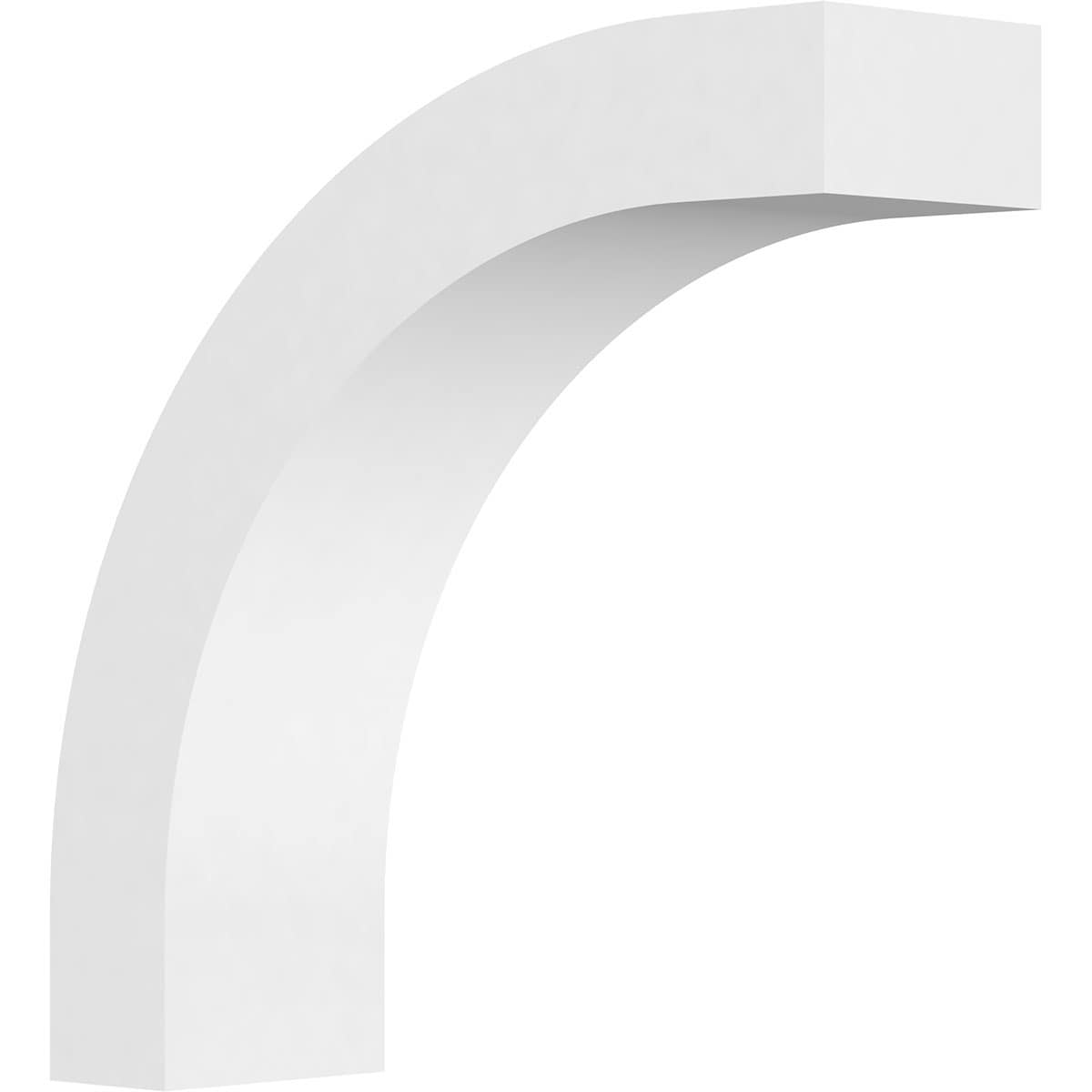Ekena Millwork BRCP05X18X18HTG 5-in x 18-in x 18-in Unfinished PVC Standard Heritage Knee Brace