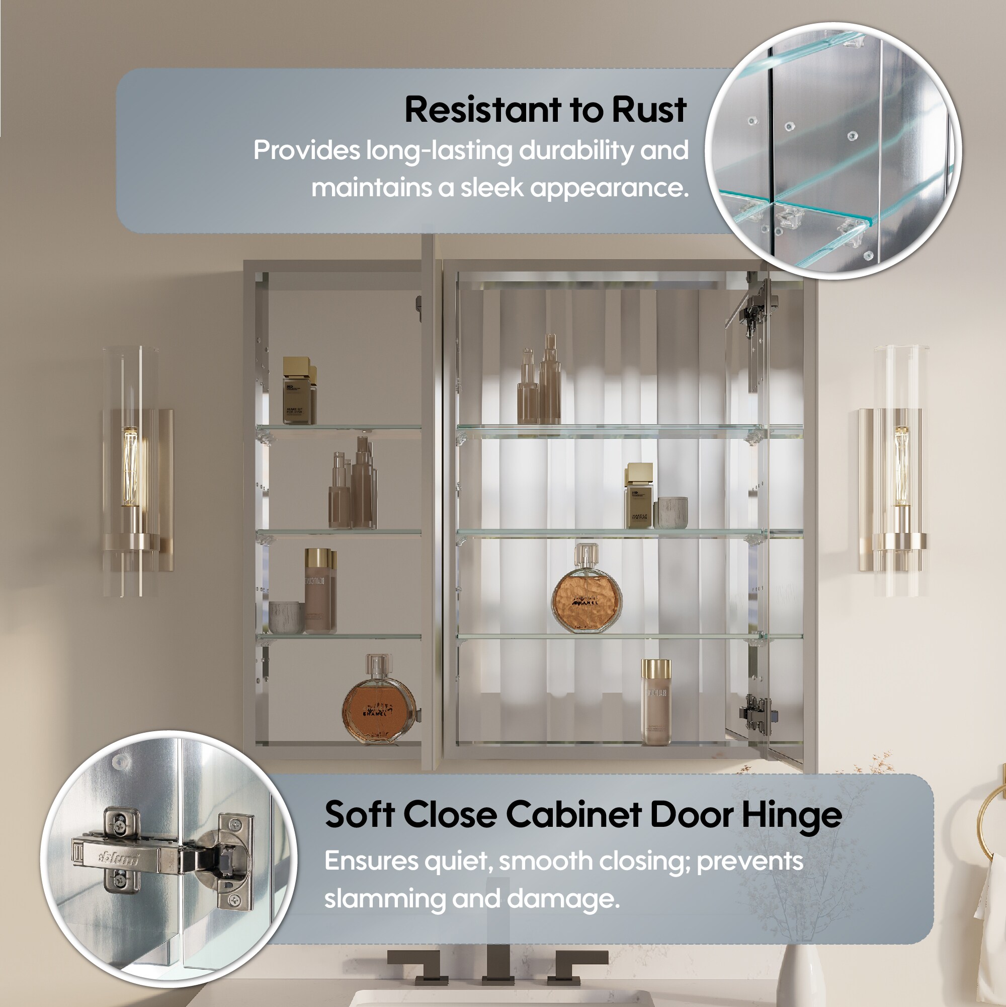 CALVON HMCA3230L Bathroom-Medicine-Cabinets - View #4