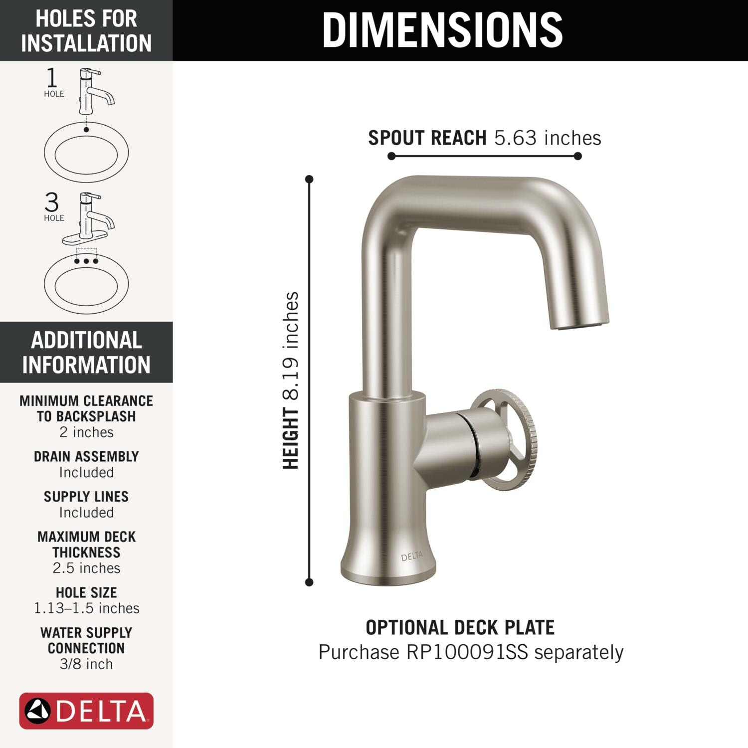 Delta 5547HAR-SS-DST Lavatory-Faucets - View #5