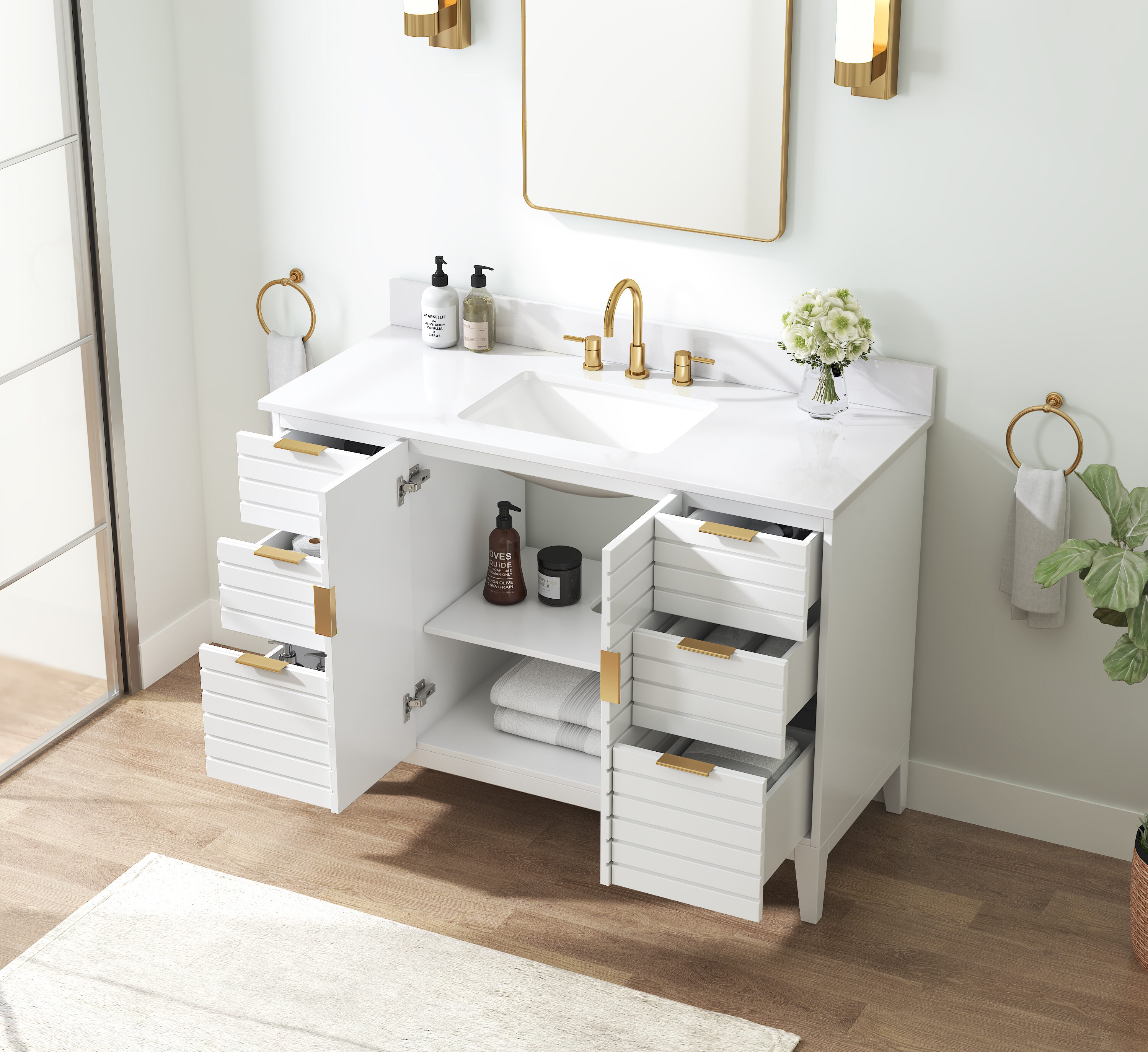 Origin 21 L23014-VS48-WT Bath-Vanity-Combo - View #3