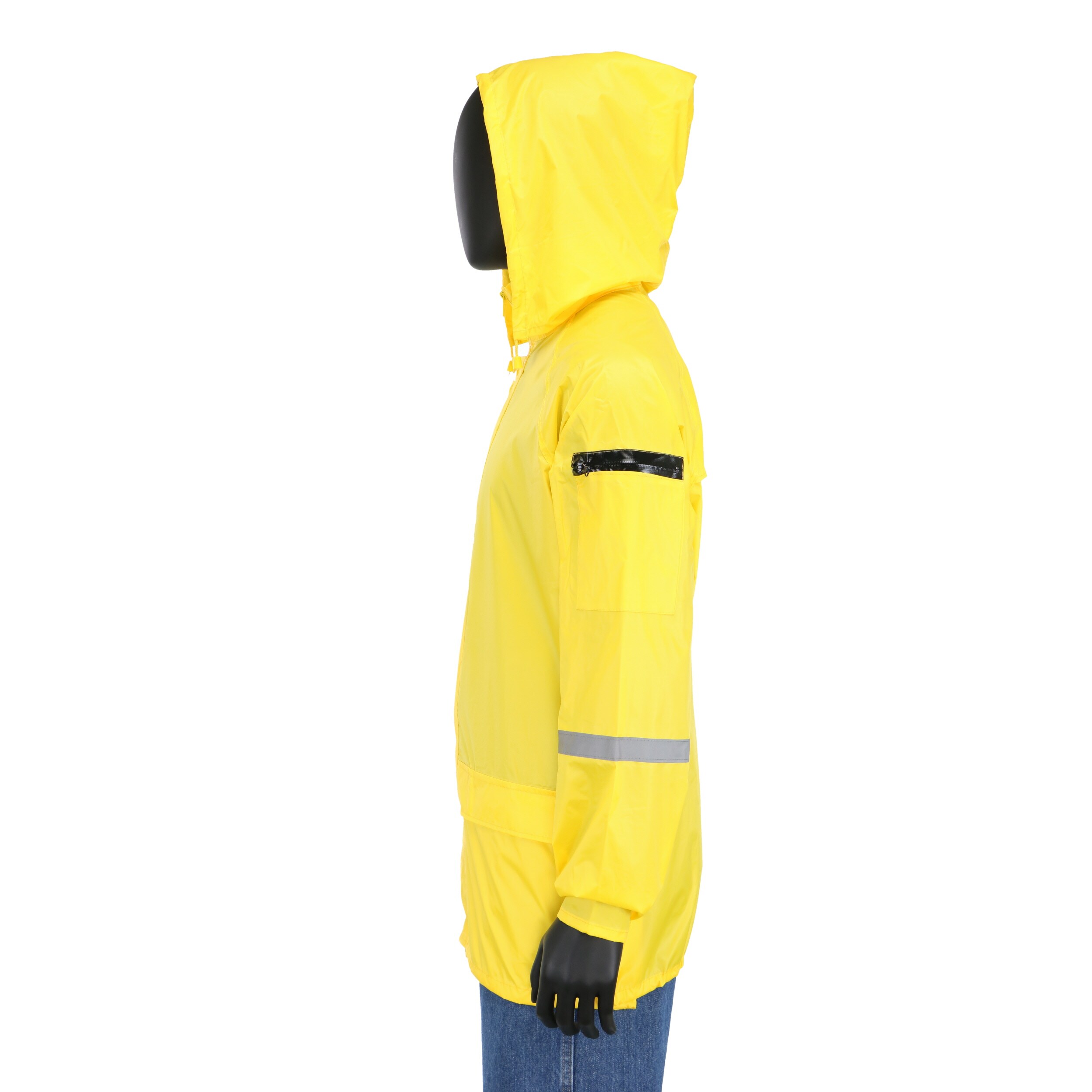 Wetskins Adult Industrial Waterproof Vinyl Hooded Rain Jacket with