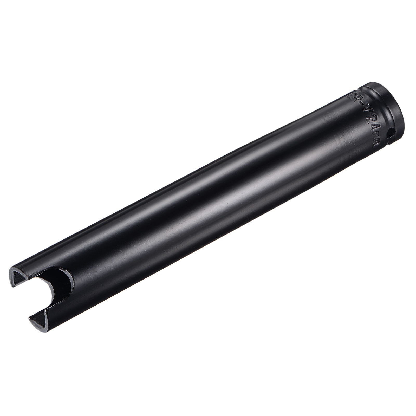Unique Bargains 1/2 Inch Drive by 24mm Slotted Deep Impact Socket CR-V Steel 8 Inch Length 6-Point Metric Sizes