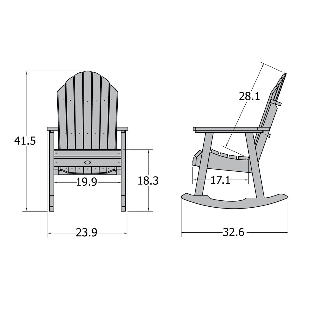 highwood AD-RKCH6-RED Patio-Chairs - View #5