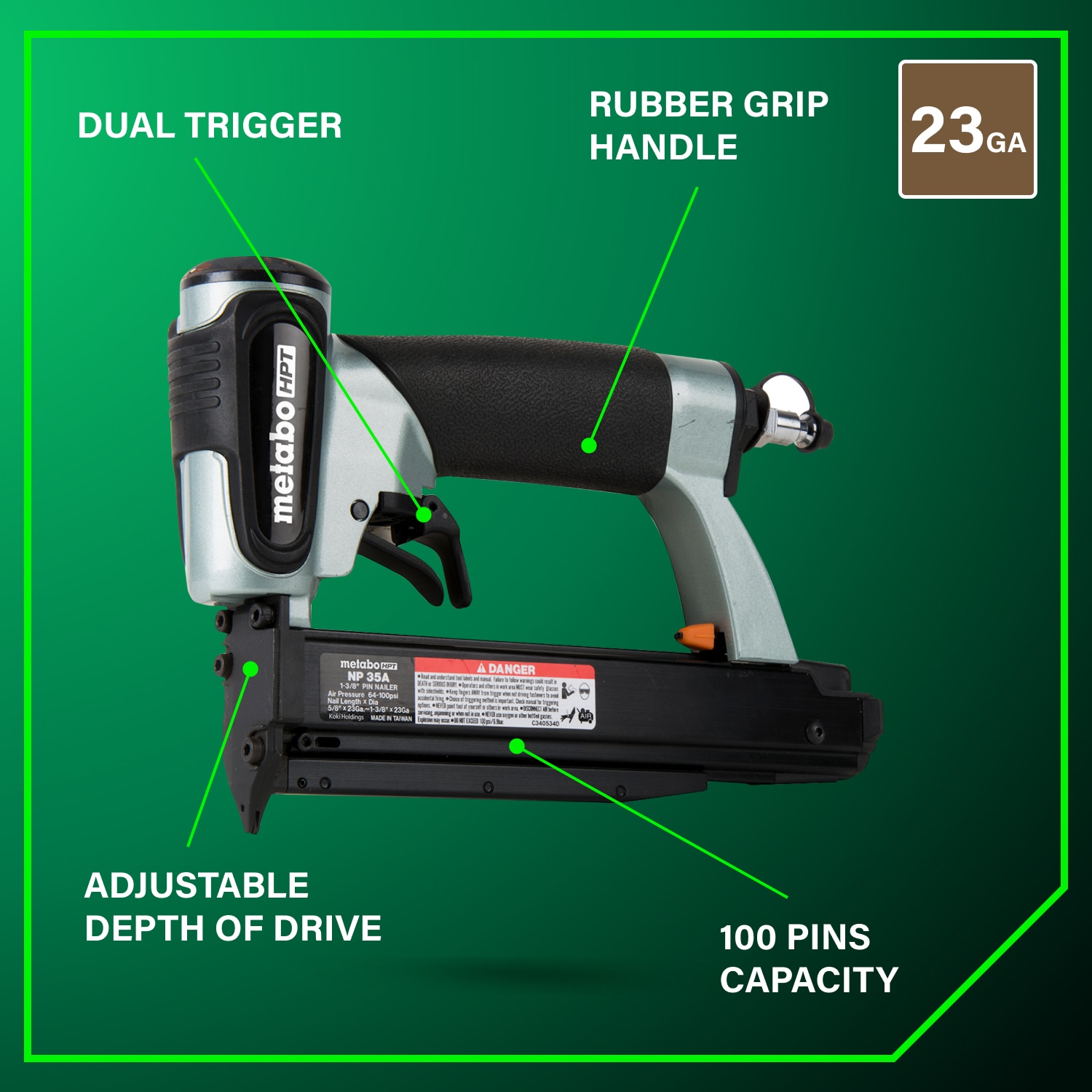 Metabo HPT NP35AM Pin-Nailers - View #5