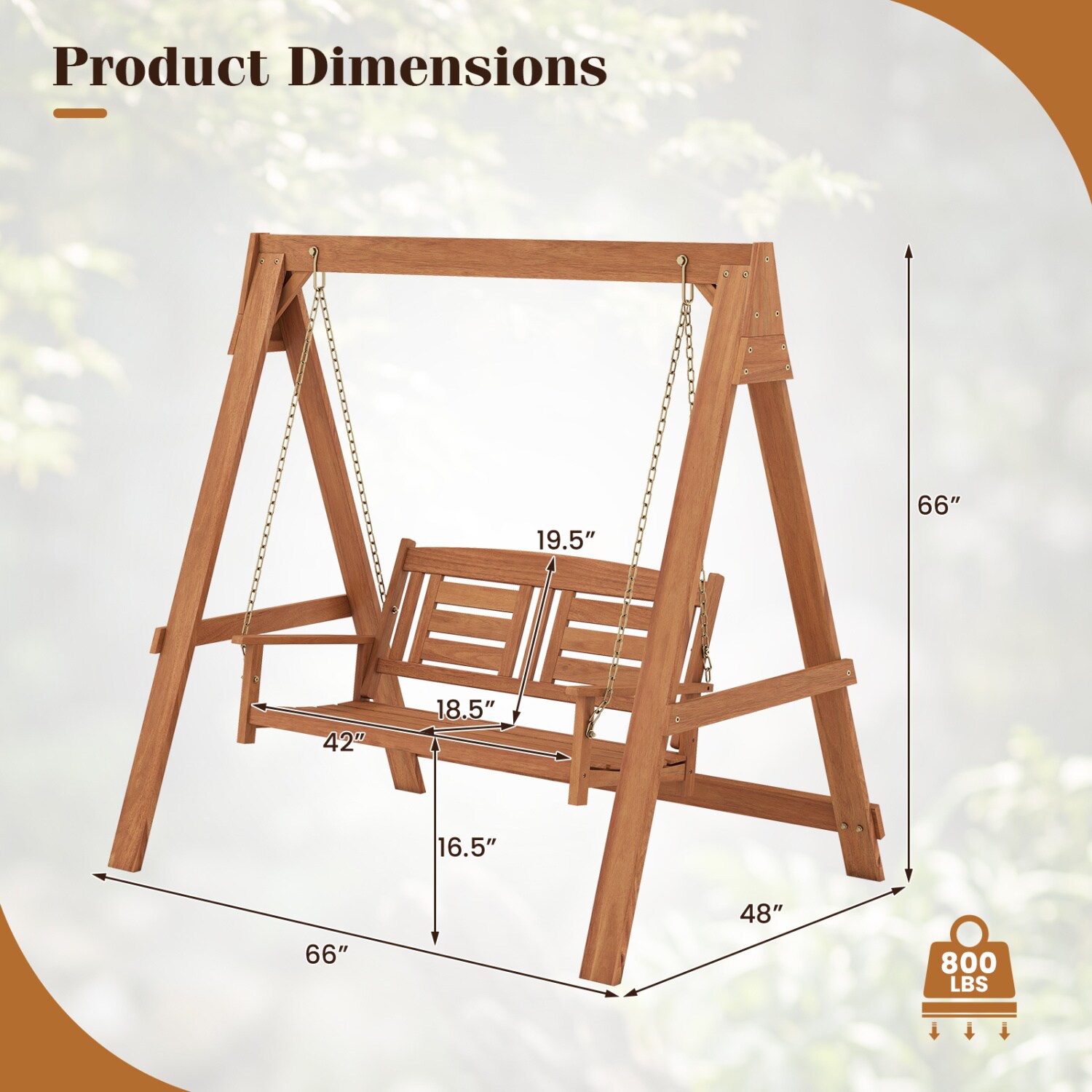 Forclover DASE-135477 Replace-Porch-Swing-Glider-Tops - View #4