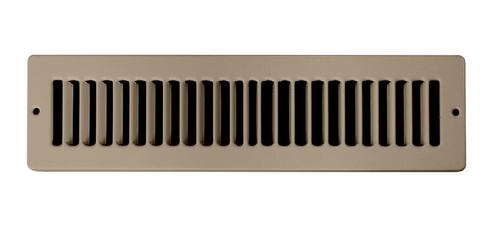 Accord Ventilation 1050410BR 10-in x 4-in Steel Brown Toe Space Grille