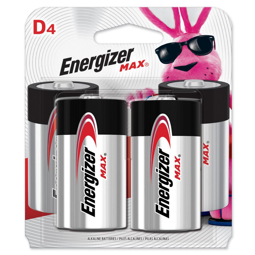 Energizer MAX Alkaline D Batteries (4-Pack)