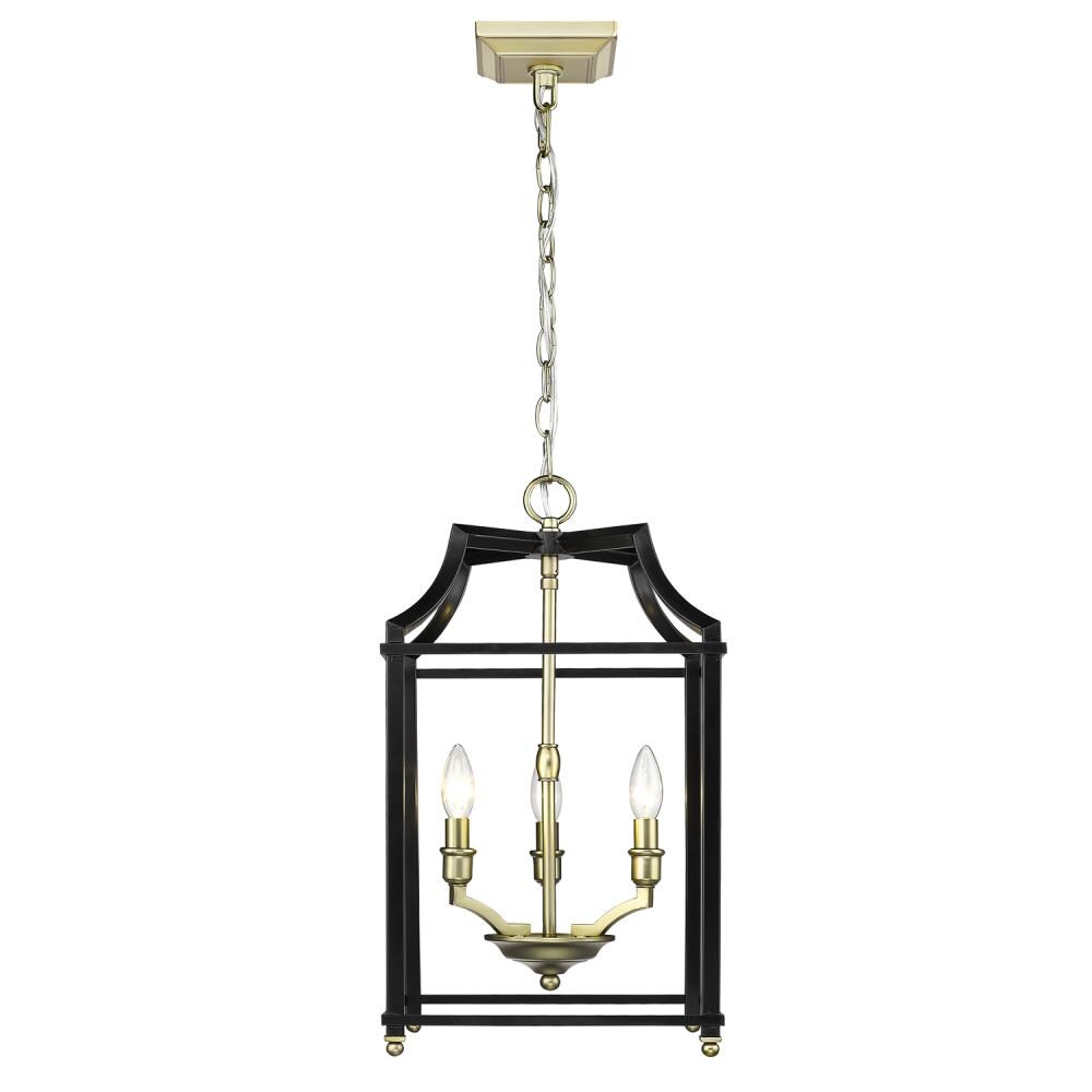 Golden Lighting Leighton Pewter Transitional Lantern Pendant Light