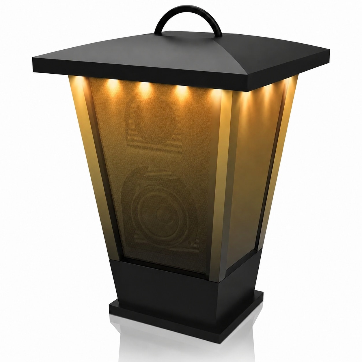 Lukvuzo Bluetooth Speaker Waterproof Portable Outdoor Wireless Speaker with LED Strip Lights 5.8Ghz Multiple Pairing Sync Shared Audio Lantern #LLU0804L113