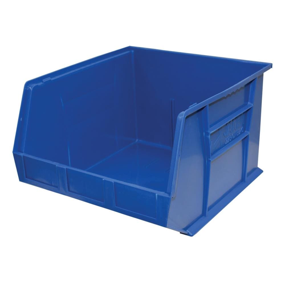 NUOBESTY 10Pcs Stackable Garage Storage Bins Stacking Containers Plastic  Storage Bin Package Storage Box Plastic Box Storage Container (Blue)