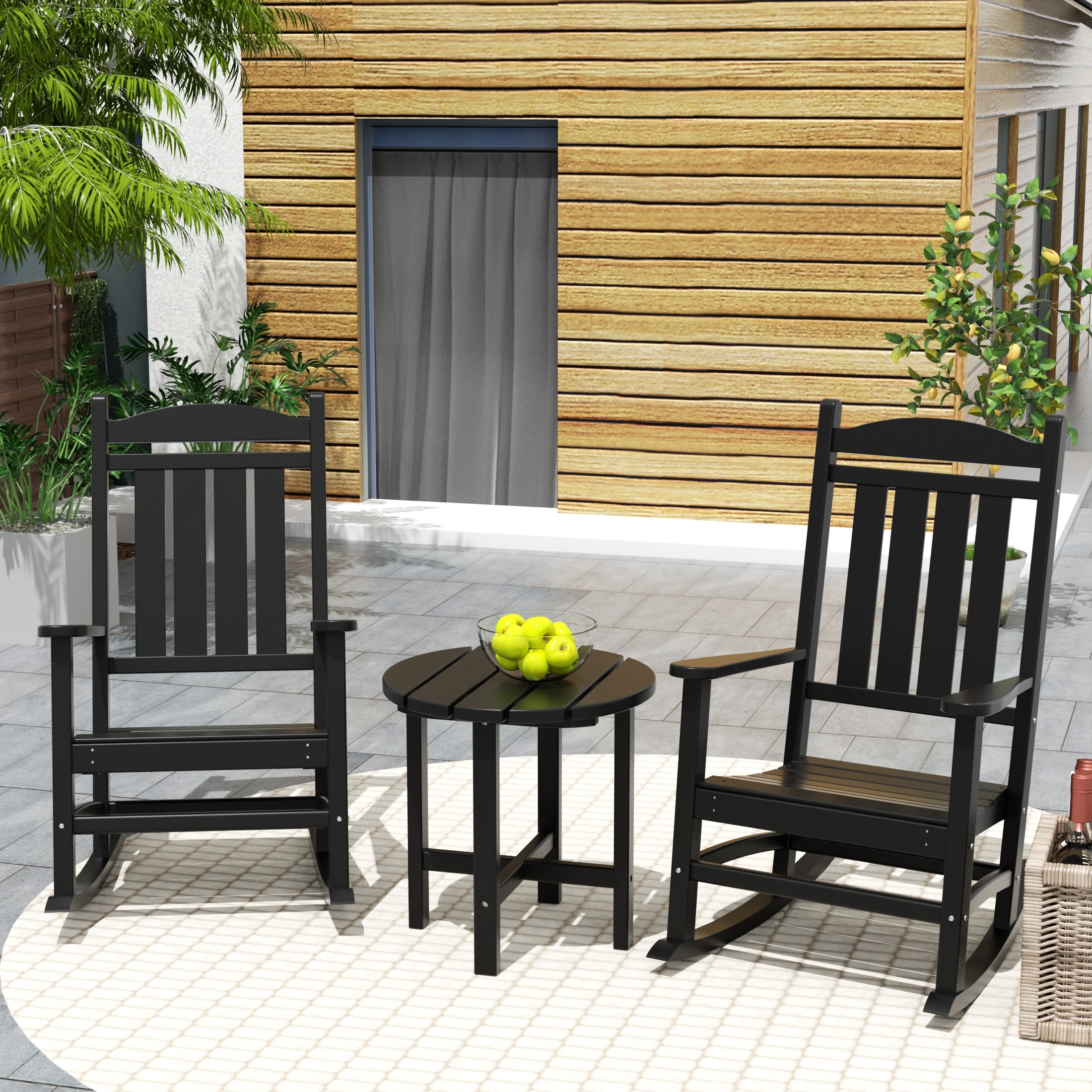 Westin Furniture OP5001-BK3 Patio-Chairs - View #2