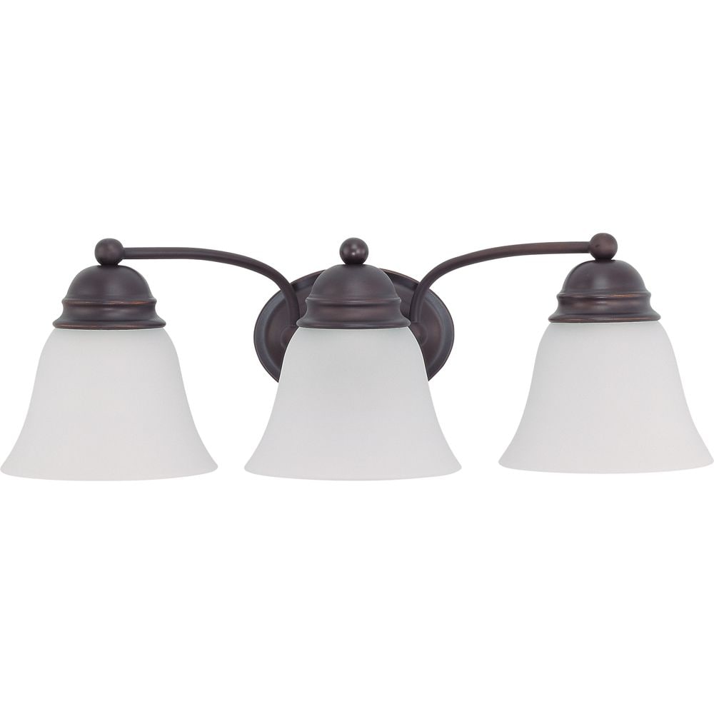  LW-SC528974 20.5-in 3-Light Mahogany Bronze Transitional Vanity Light Bar
