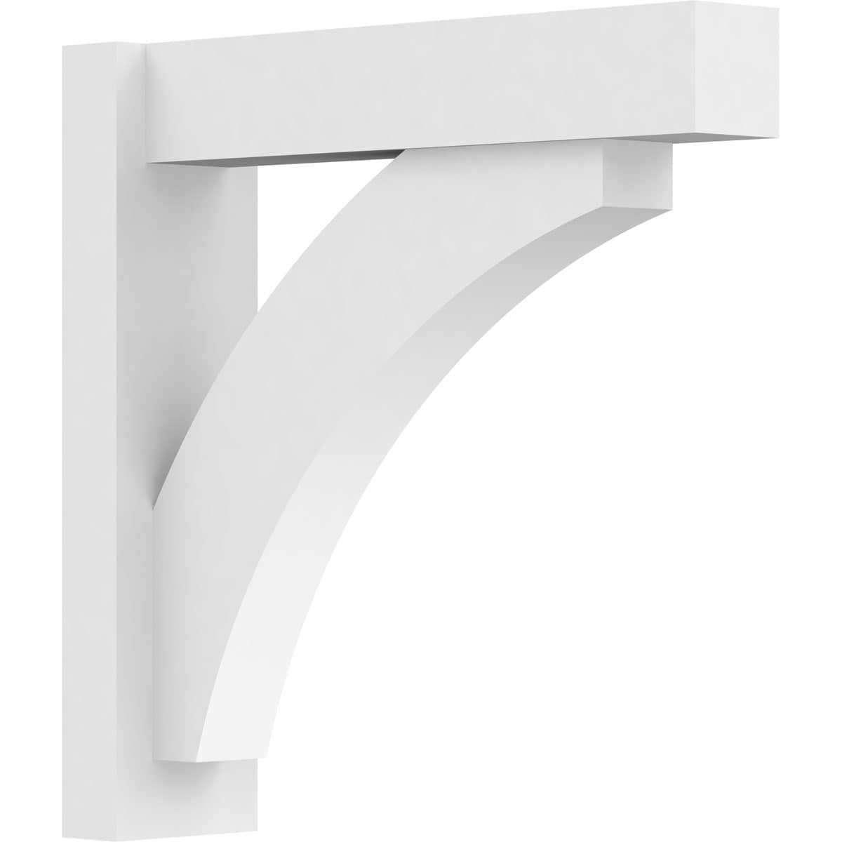 Ekena Millwork OUTP05X20X20THR05 5-in W X 20-in D X 20-in H Thorton Architectural Grade PVC Outlooker with Block Ends