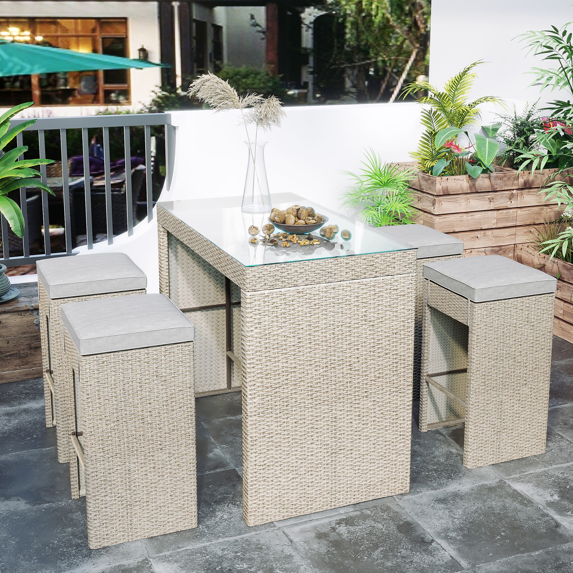 Clihome CL-BHF198BW Patio-Dining-Sets - View #14