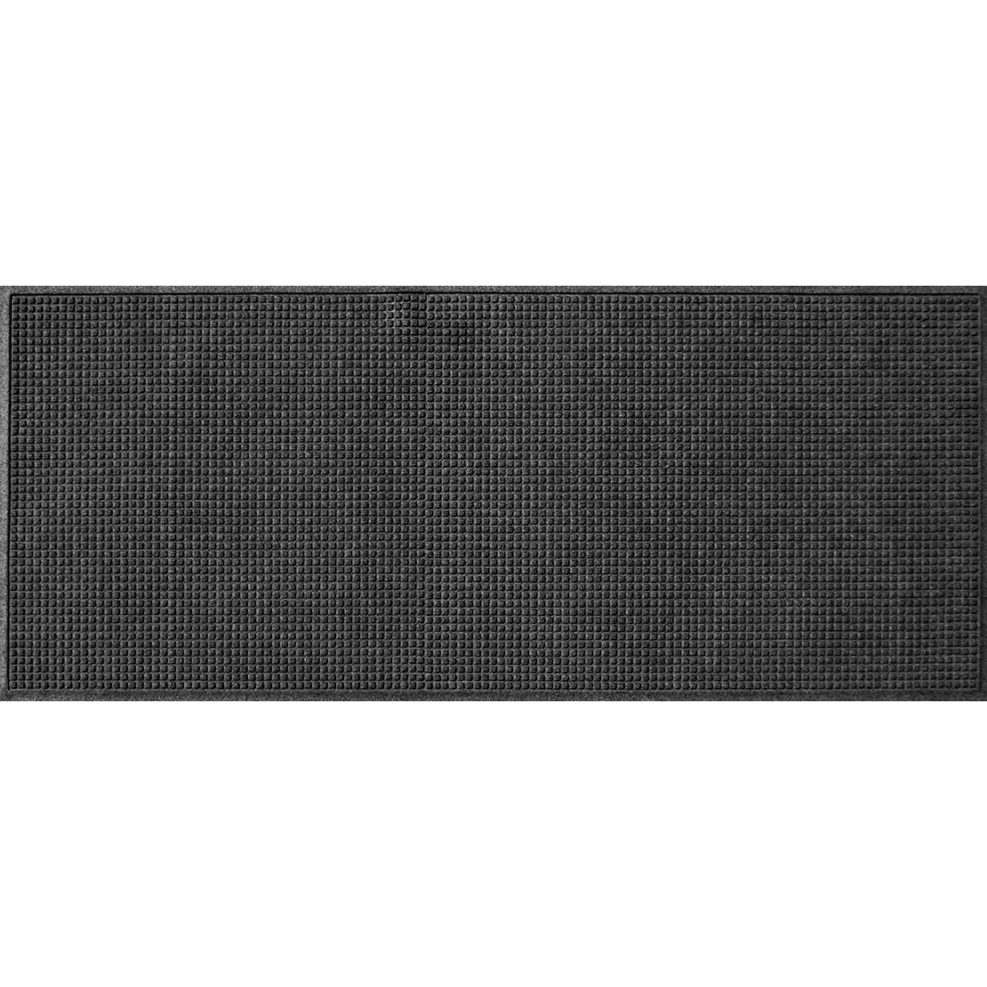 Charcoal Rubber Outdoor Door Mat with Water Dam Border