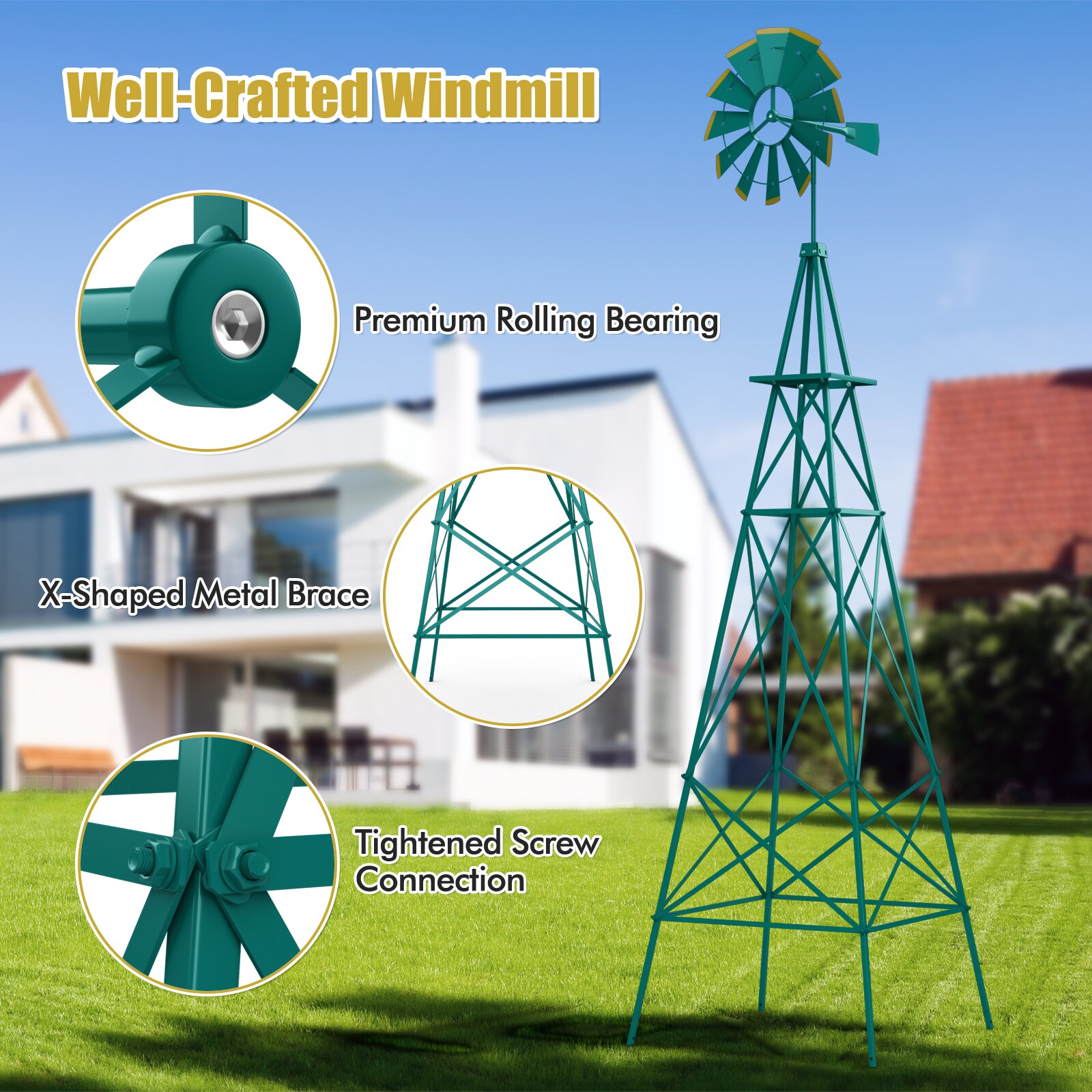 Slickblue D-CO-SL60507PO Decorative-Windmills - View #6