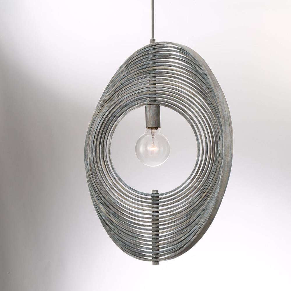 Brown Wood Globe Pendant Light with Natural Wood Shade
